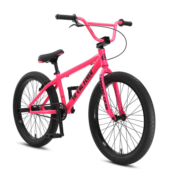 SE Bikes So Cal Flyer 24 BMX Bike Neon Pink 2024 Bikecraze Bike Shop