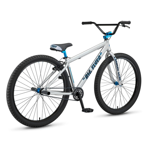 SE Bikes Big Flyer 29 BMX Bike Iced Out Silver 2024 – Bikecraze
