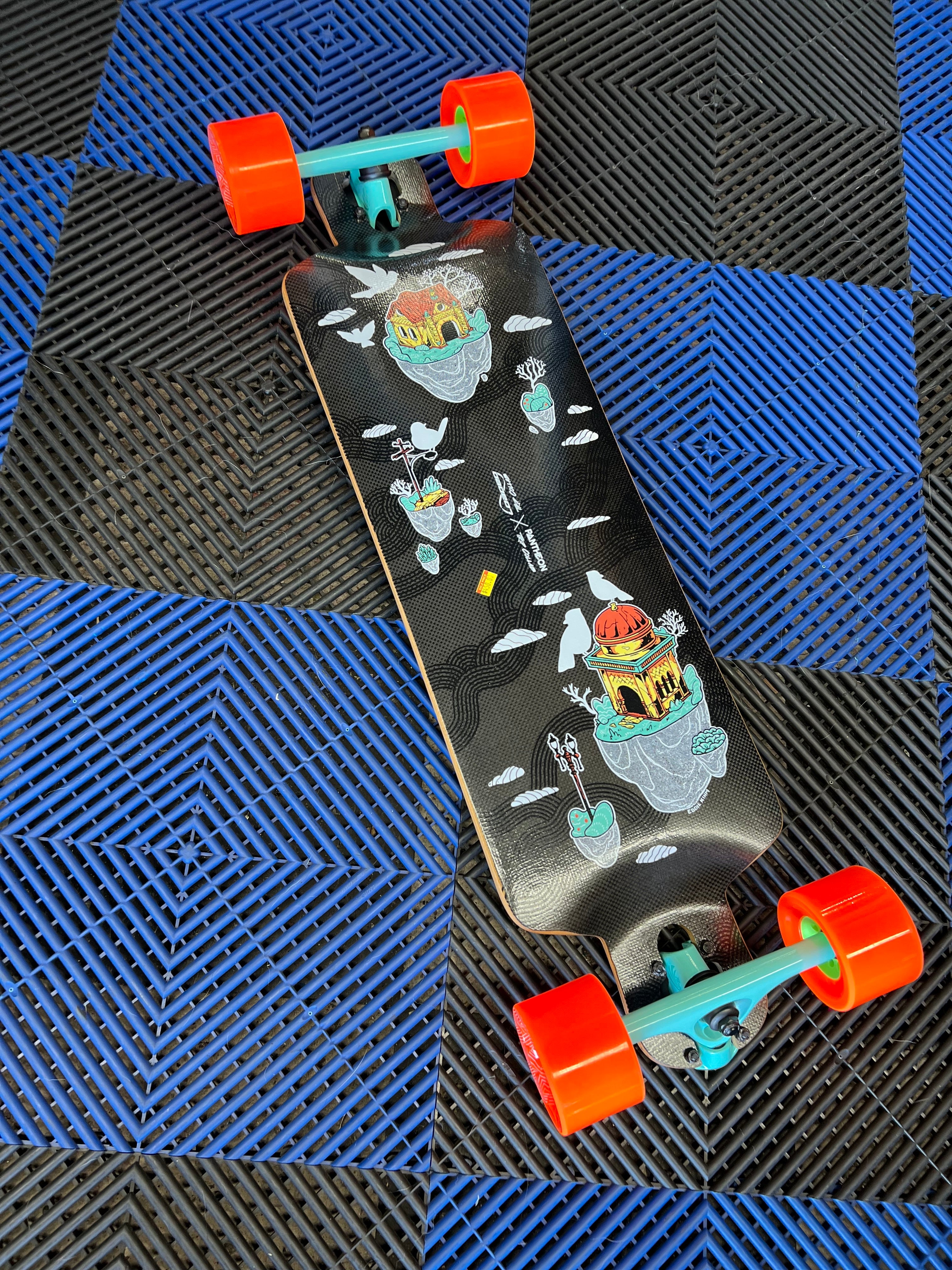 Loaded Pantheon Trip Collab Bamboo Skateboard Complete