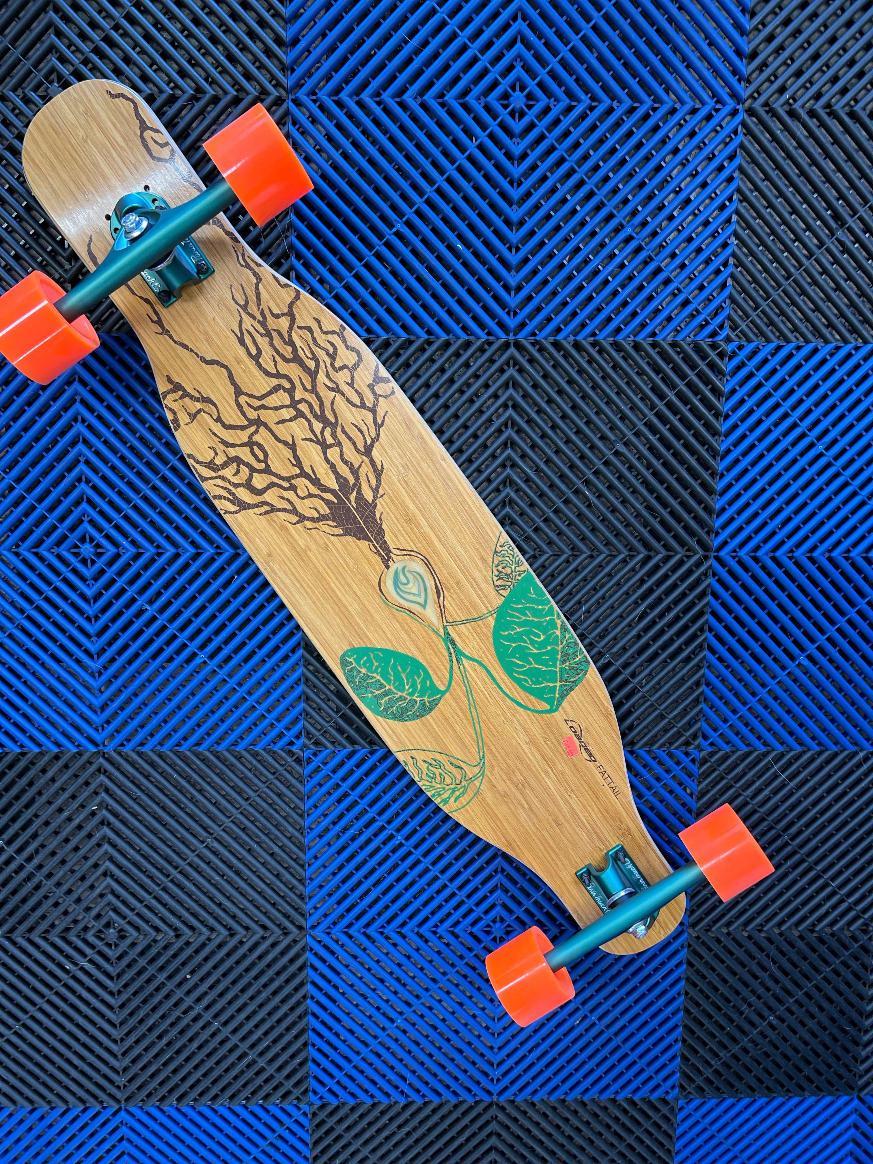 Loaded Fattail Bamboo Skateboard Complete