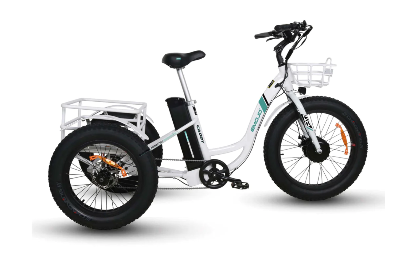 Emojo Caddy Fat Tire 500W Electric Trike Bike BONUS GIFT