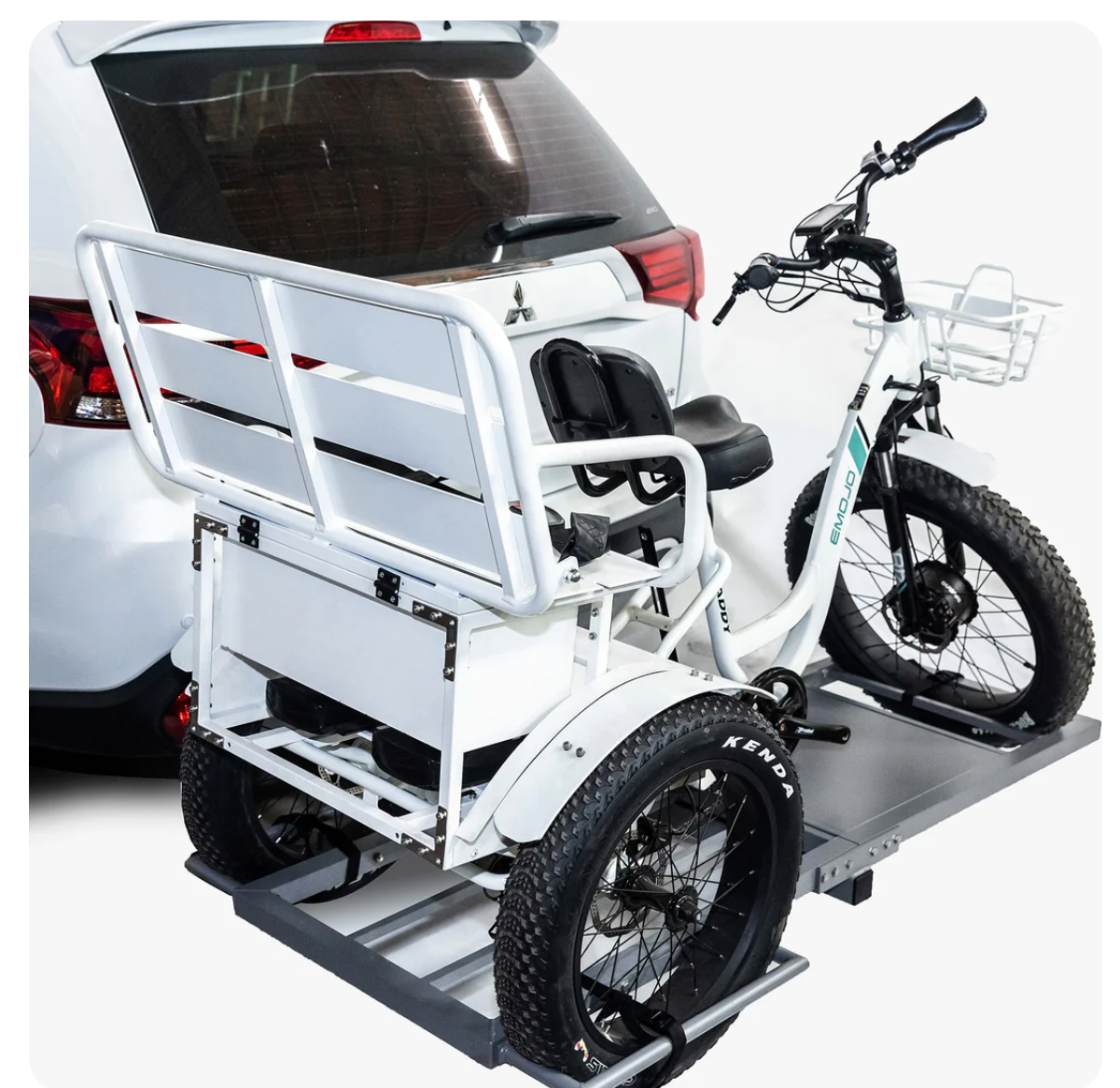 Emojo Caddy Pro Electric Trike Hitch Rack