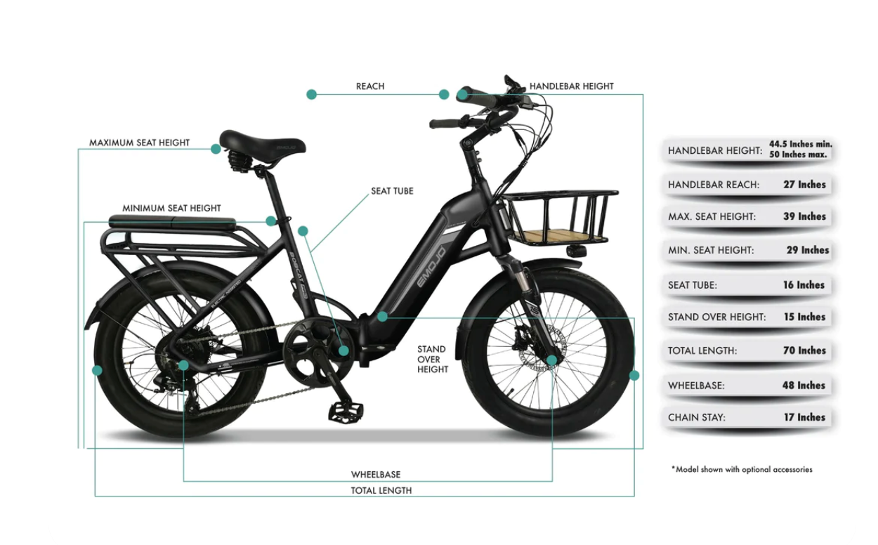Emojo Bobcat Pro Electric Folding Cargo Fat Tire Bike