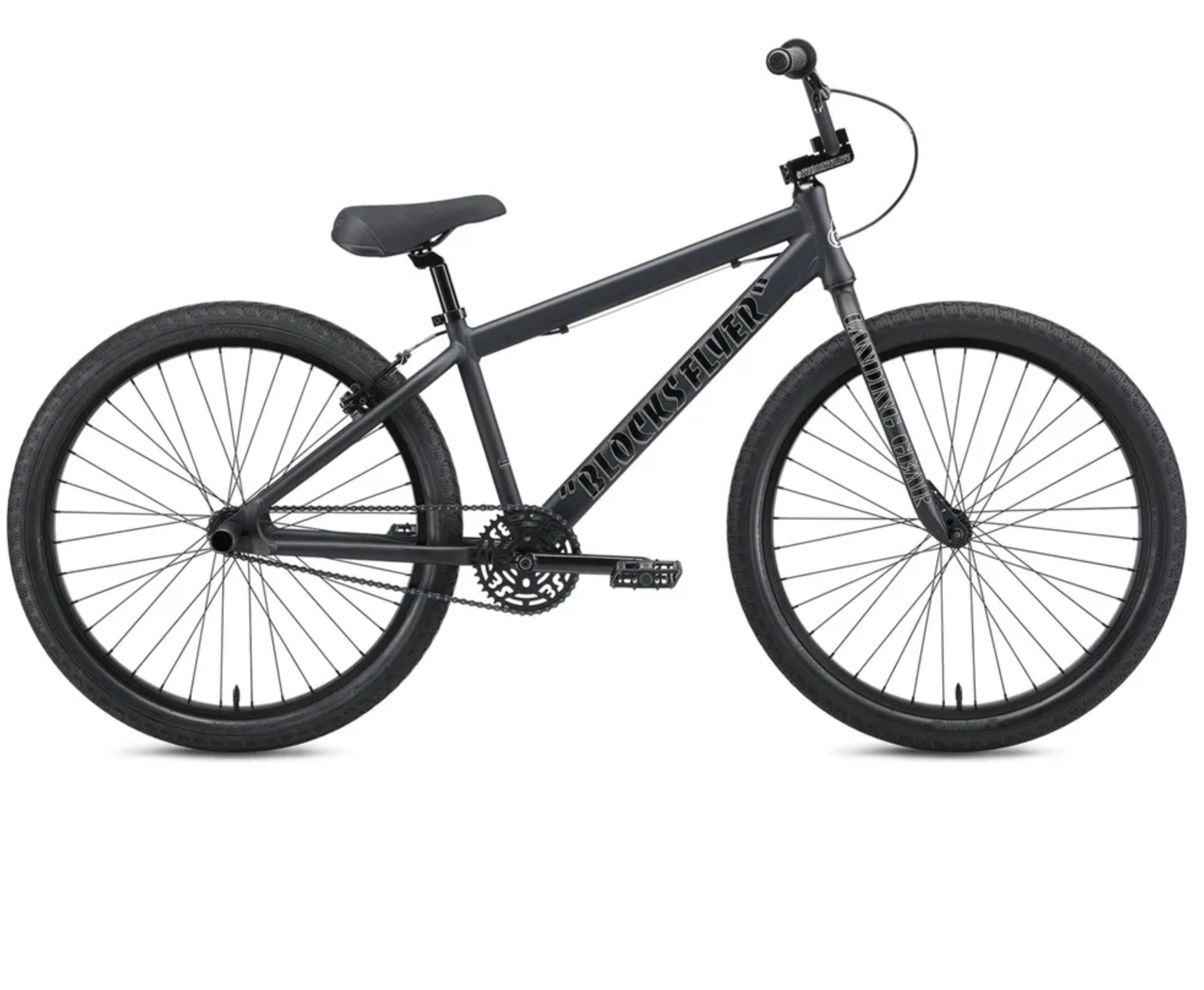 SE Bikes Blocks Flyer 26 BMX Bike Matte Black