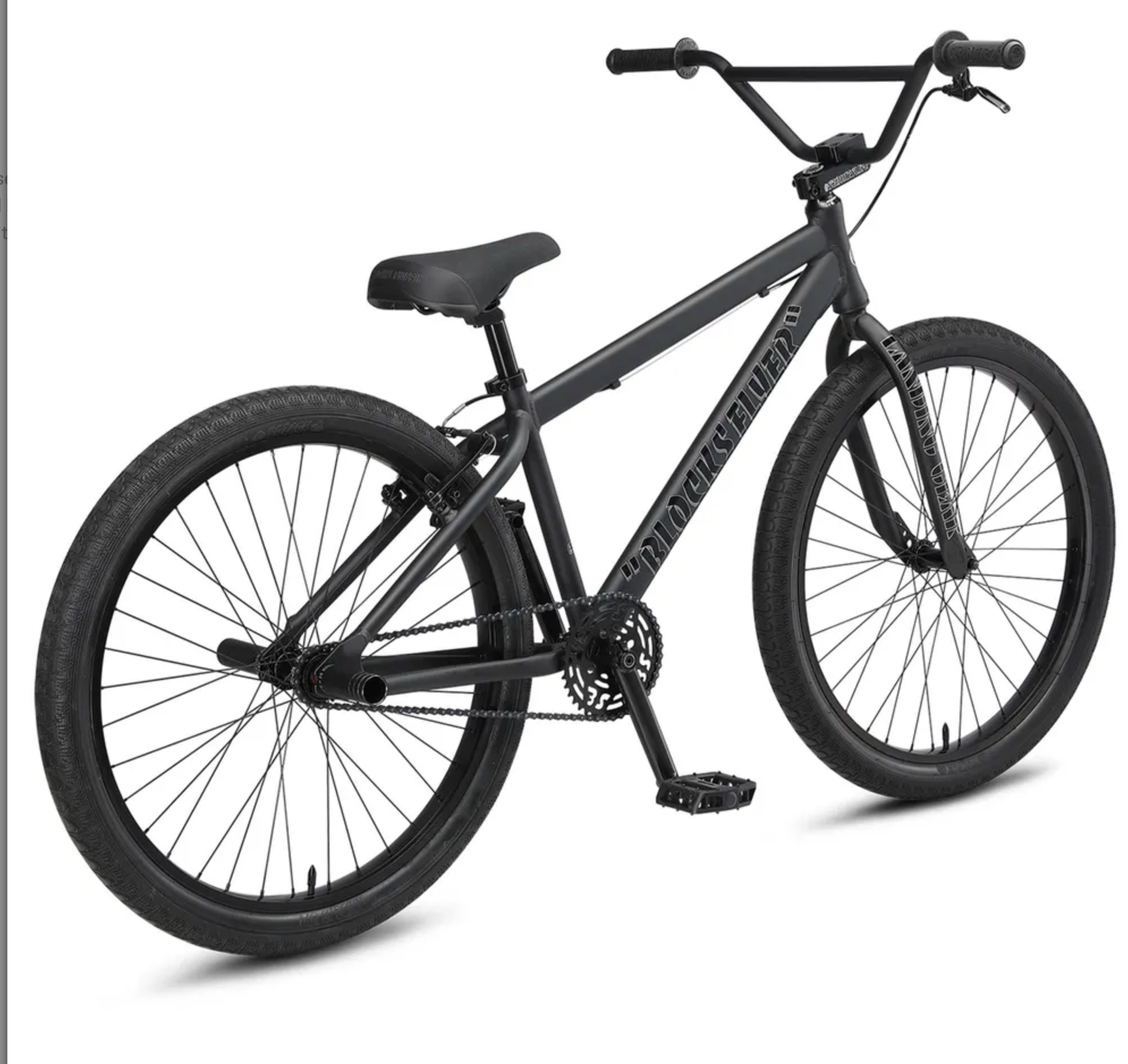 SE Bikes Blocks Flyer 26 BMX Bike Matte Black