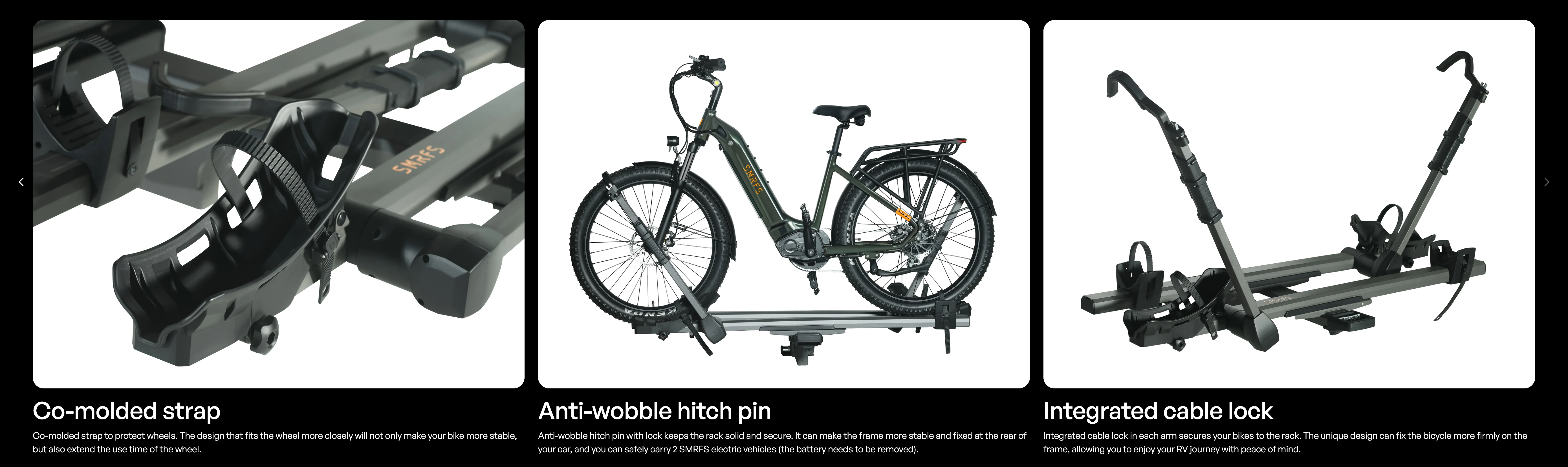 SMRFS Hitch Bike Rack With Ramp For RVer's