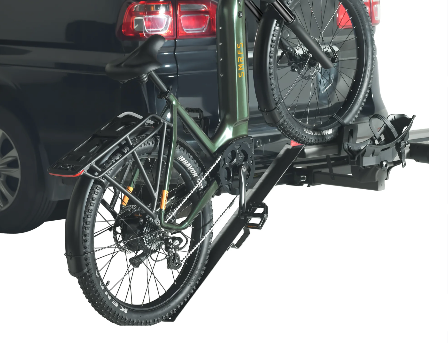 SMRFS Hitch Bike Rack With Ramp For RVer's