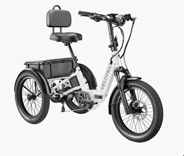 tilting 3 wheel bicycle Velotric Triker Folding Fat Tire Electric Trike Bike – Bikecraze