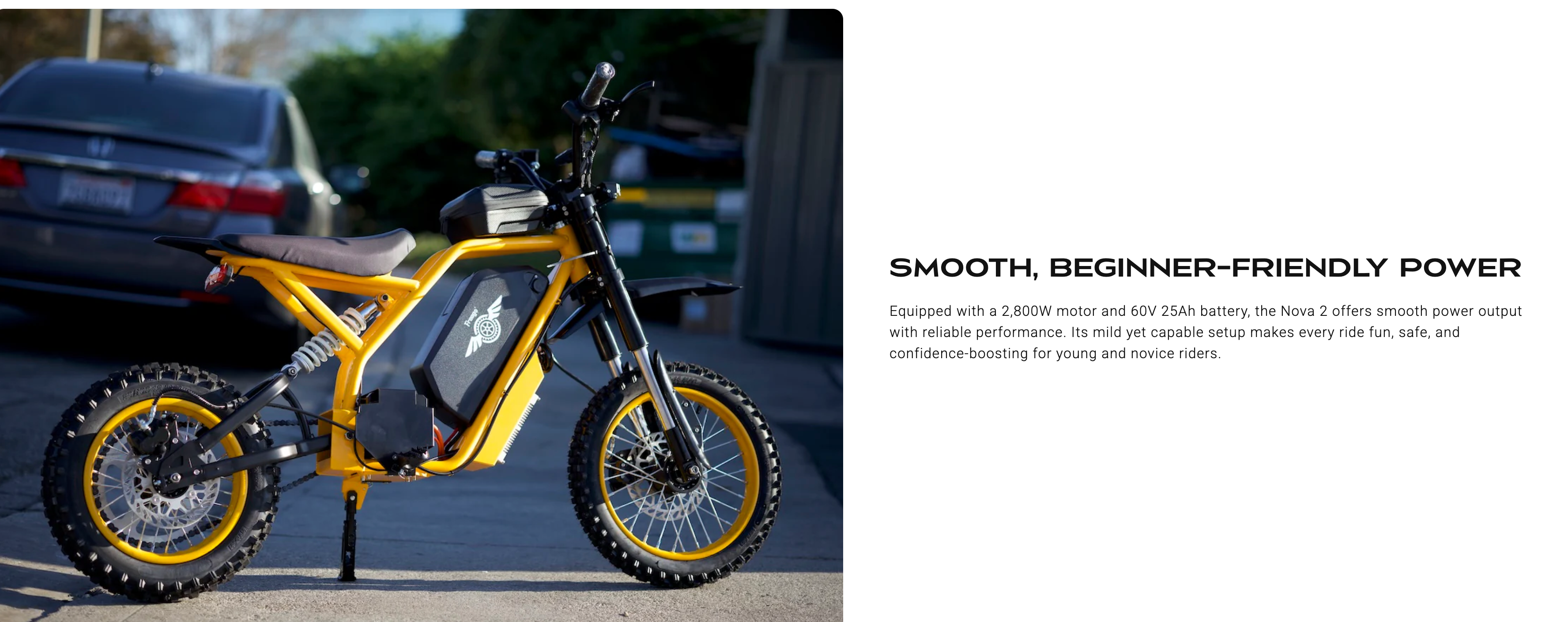 Freego Nova 2 Mid-Drive Youth Electric Dirt Bike