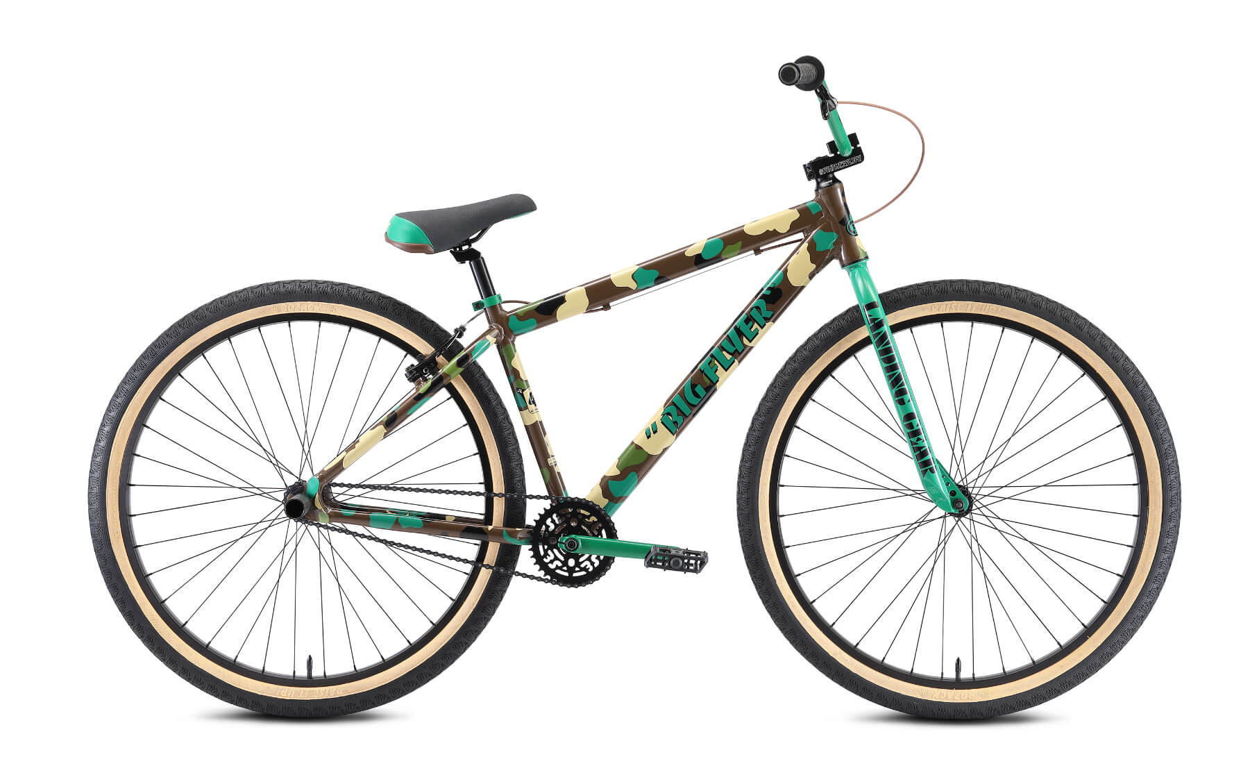 SE Bikes Big Flyer 29 BMX Bike Army Camo 2022