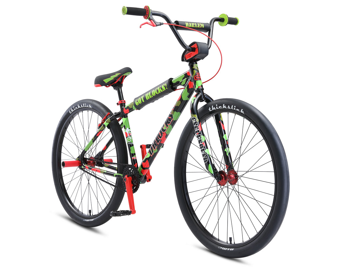 SE Bikes DBlocks Big Ripper 29 BMX Bike Red Black Green Camo