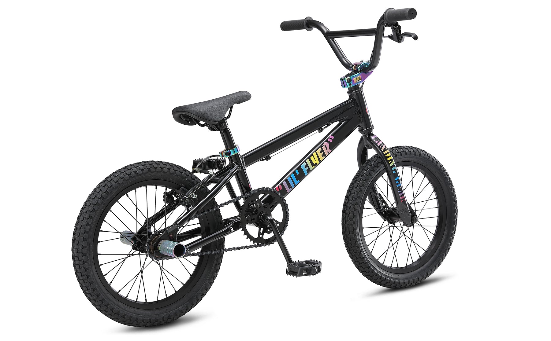 SE Bikes Lil Flyer 16 Kids BMX Bike Slick Mode Black 2023
