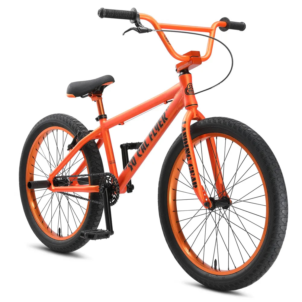 SE Bikes So Cal Flyer 24 BMX Bike Matte Orange 2024