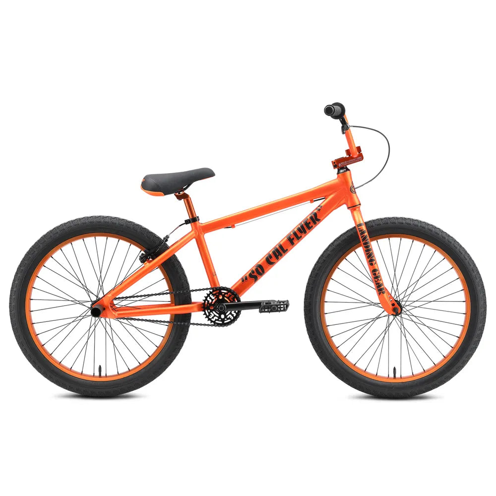 SE Bikes So Cal Flyer 24 BMX Bike Matte Orange 2024