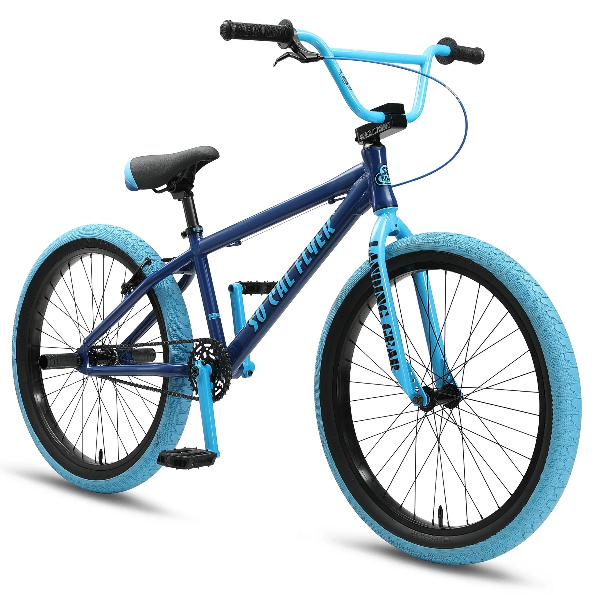 SE Bikes So Cal Flyer 24 BMX Bike Dark Blue 2024