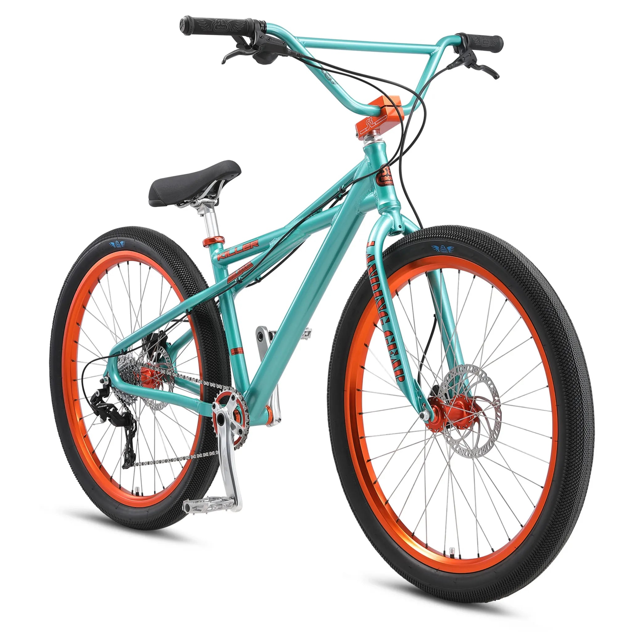 SE Bikes Killer Quad 27.5 BMX Bike Electric Aqua Green Bikecraze Bike Shop