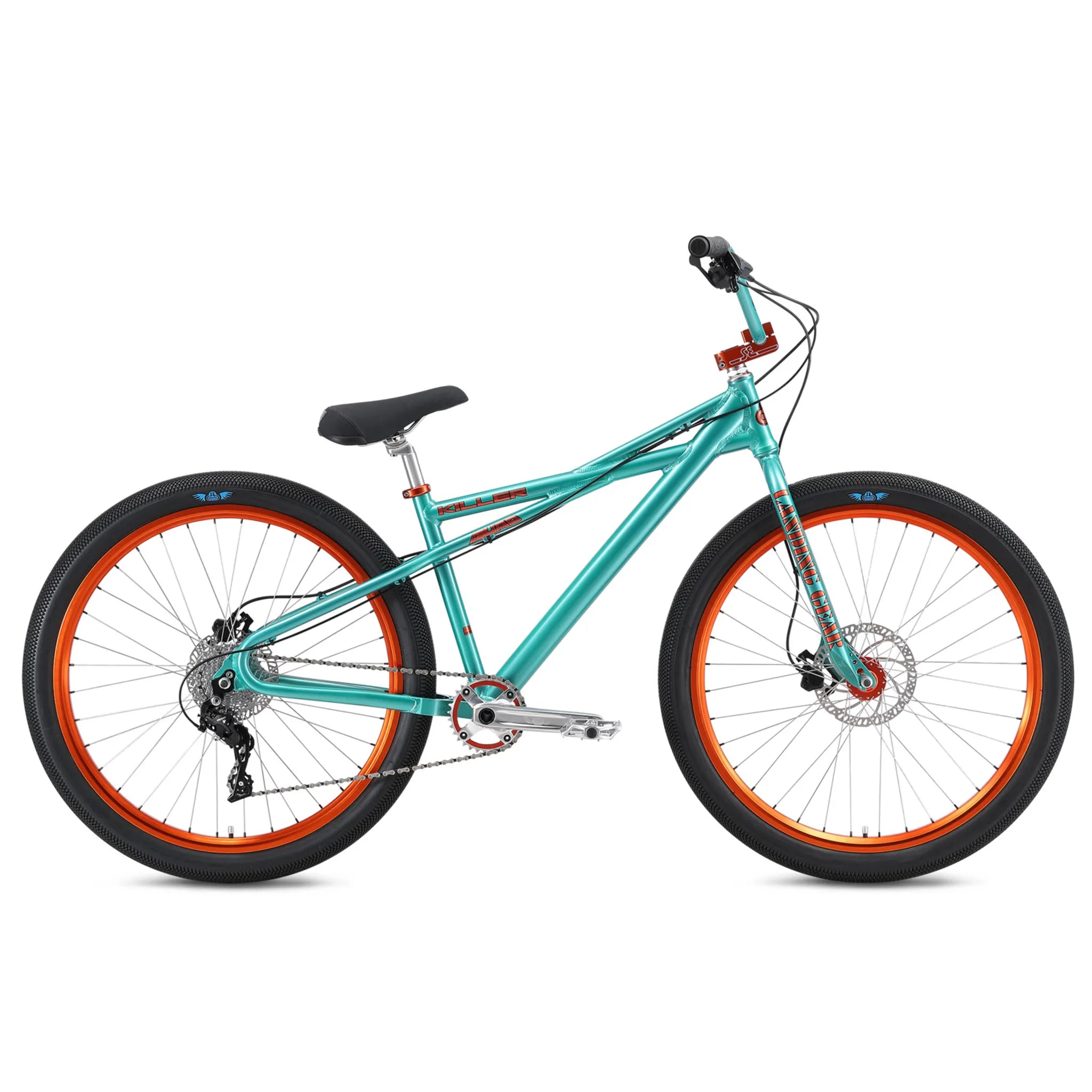 SE Bikes Killer Quad 27.5 BMX Bike Electric Aqua Green