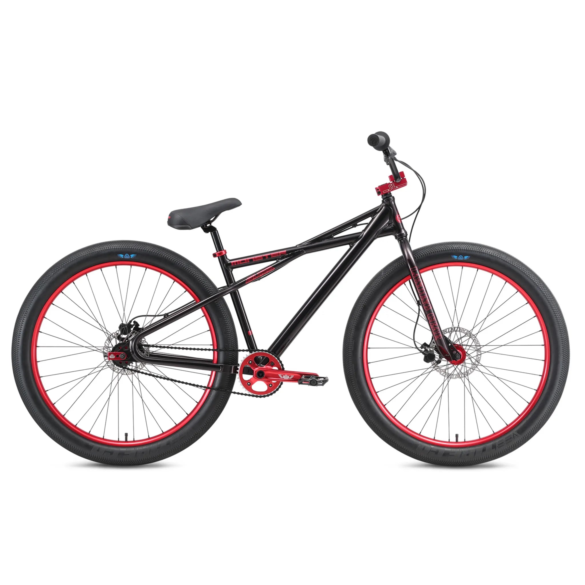 SE Bikes Monster Quad 29+ BMX Bike Black Sparkle