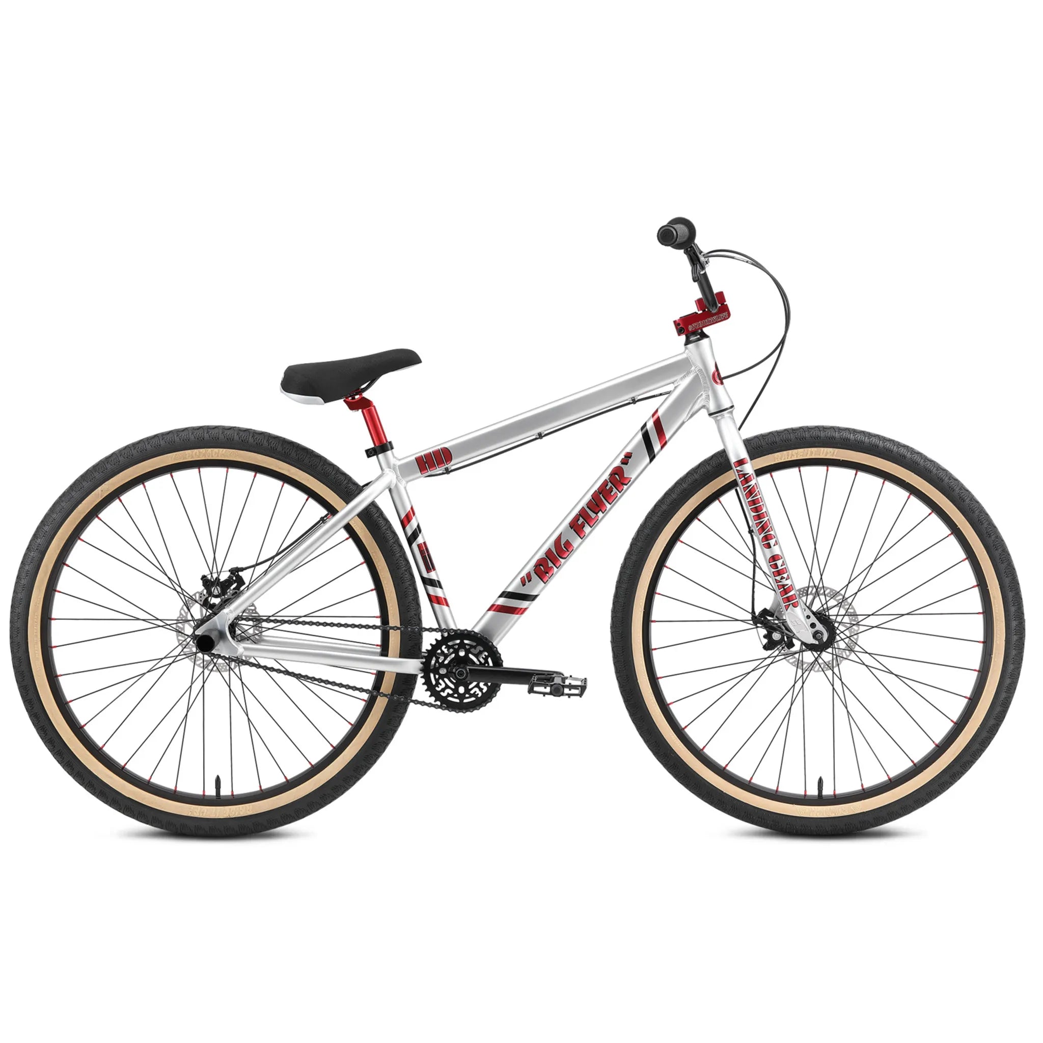 SE Bikes Big Flyer HD 29 BMX Bike Big Silver 2024 Bikecraze Bike Shop