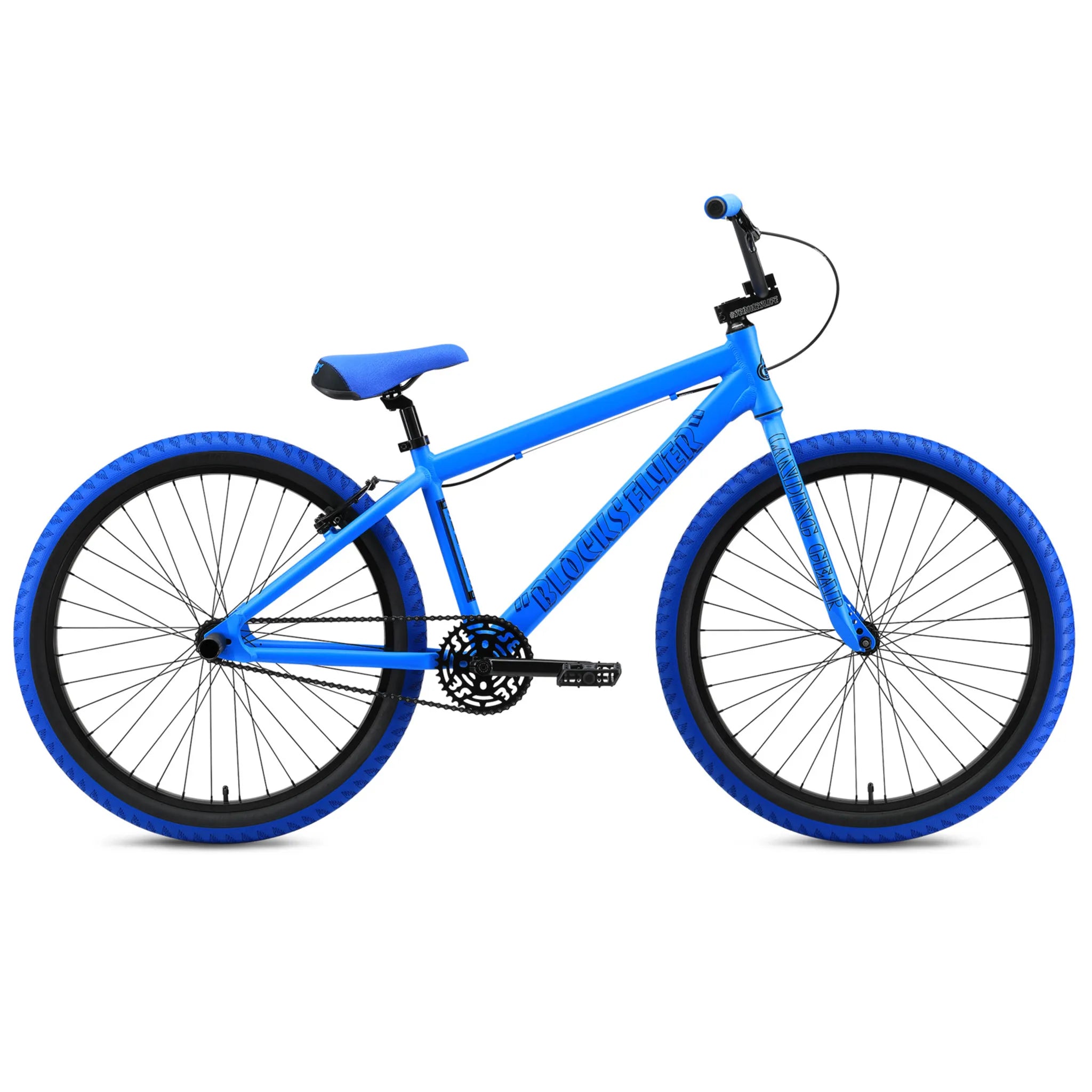 SE Bikes Blocks Flyer 26 BMX Bike Matte Blue 2024