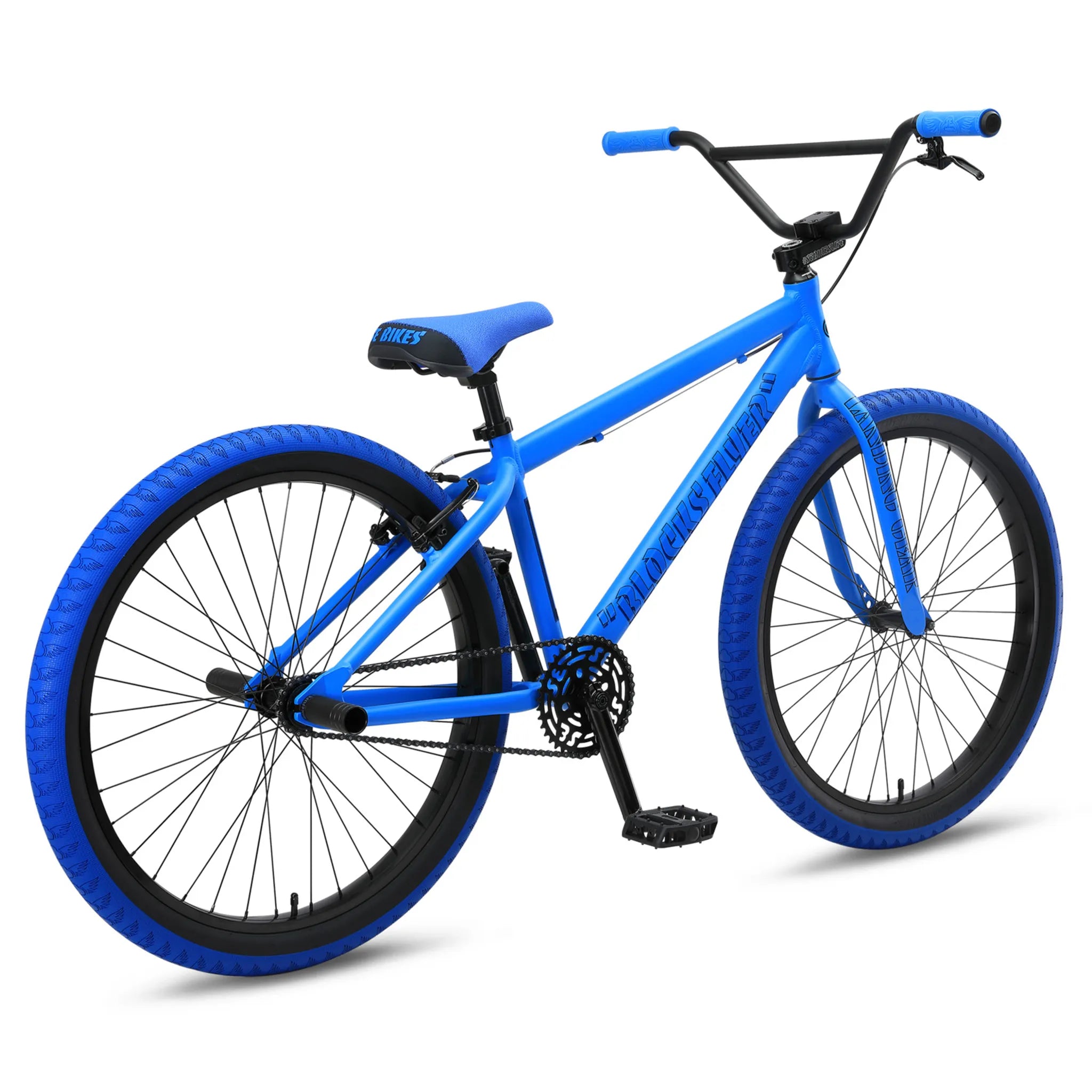 SE Bikes Blocks Flyer 26 BMX Bike Matte Blue 2024