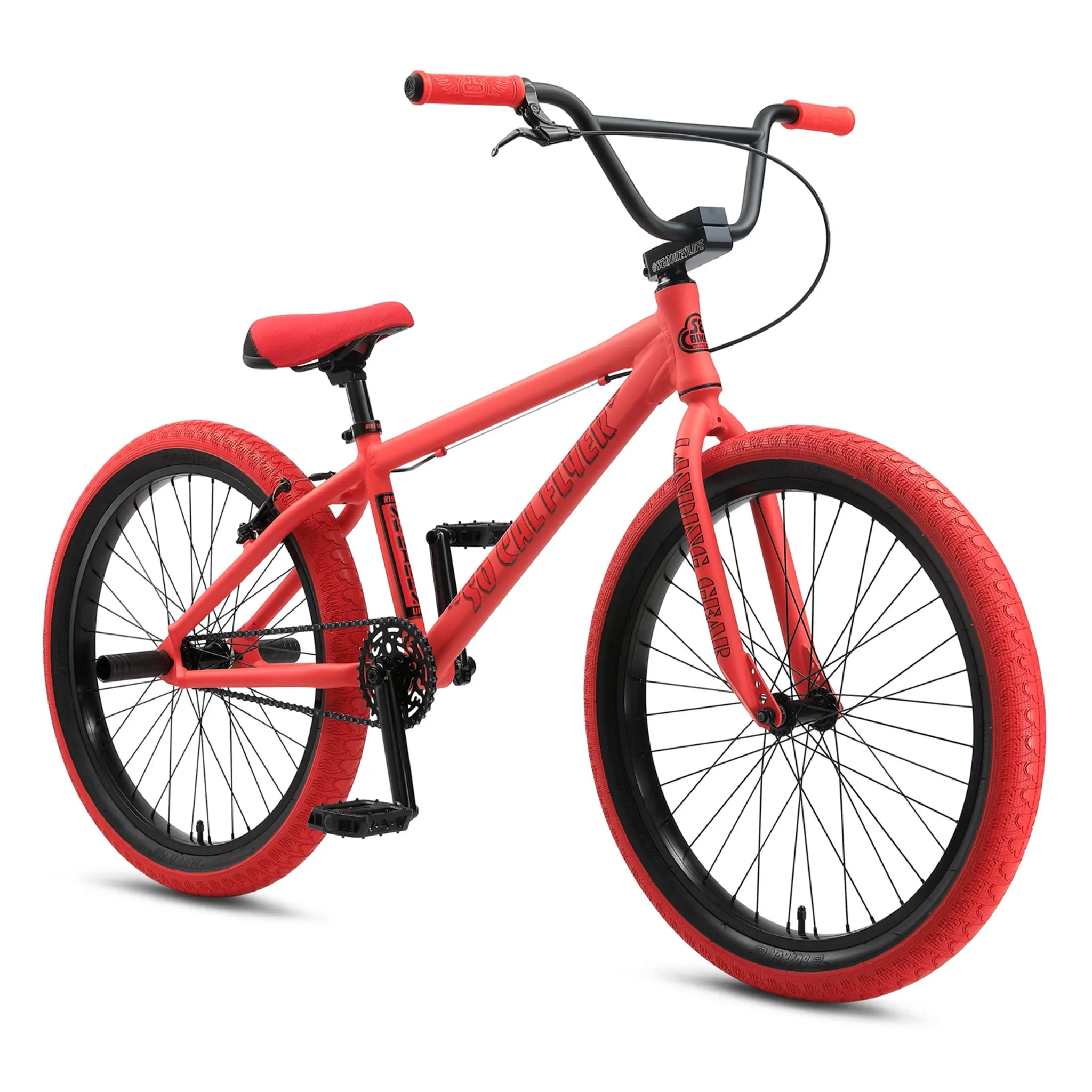 SE Bikes So Cal Flyer 24 BMX Bike Matte Red 2024