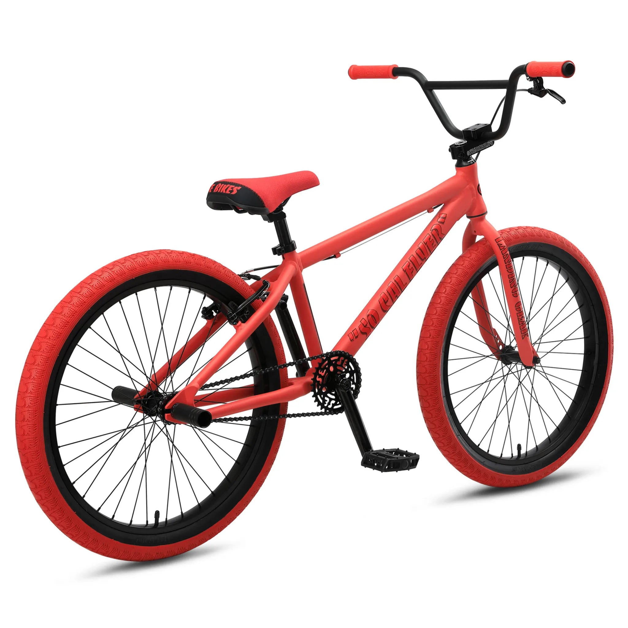 SE Bikes So Cal Flyer 24 BMX Bike Matte Red 2024