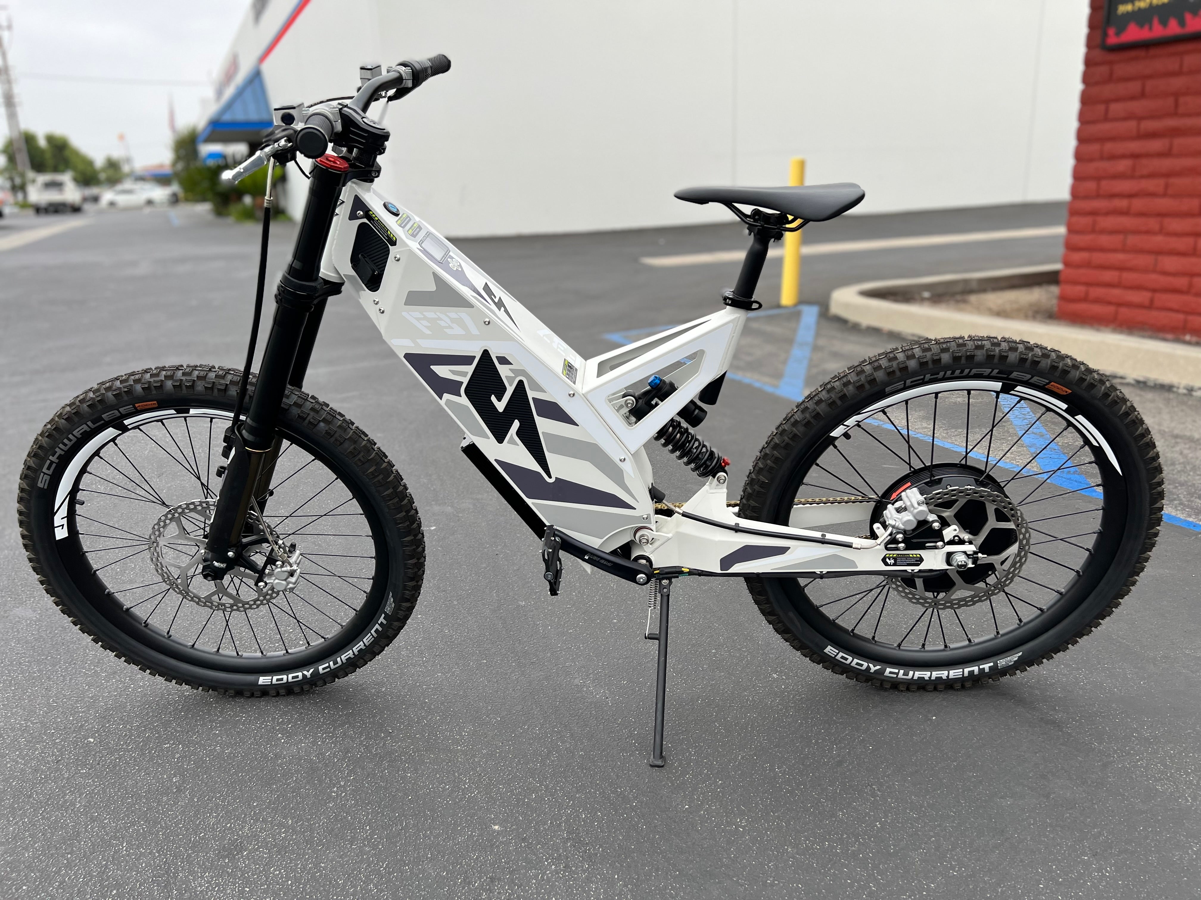 Stealth F37 Full Suspension Electric Bike, Snow Camo - in stock now