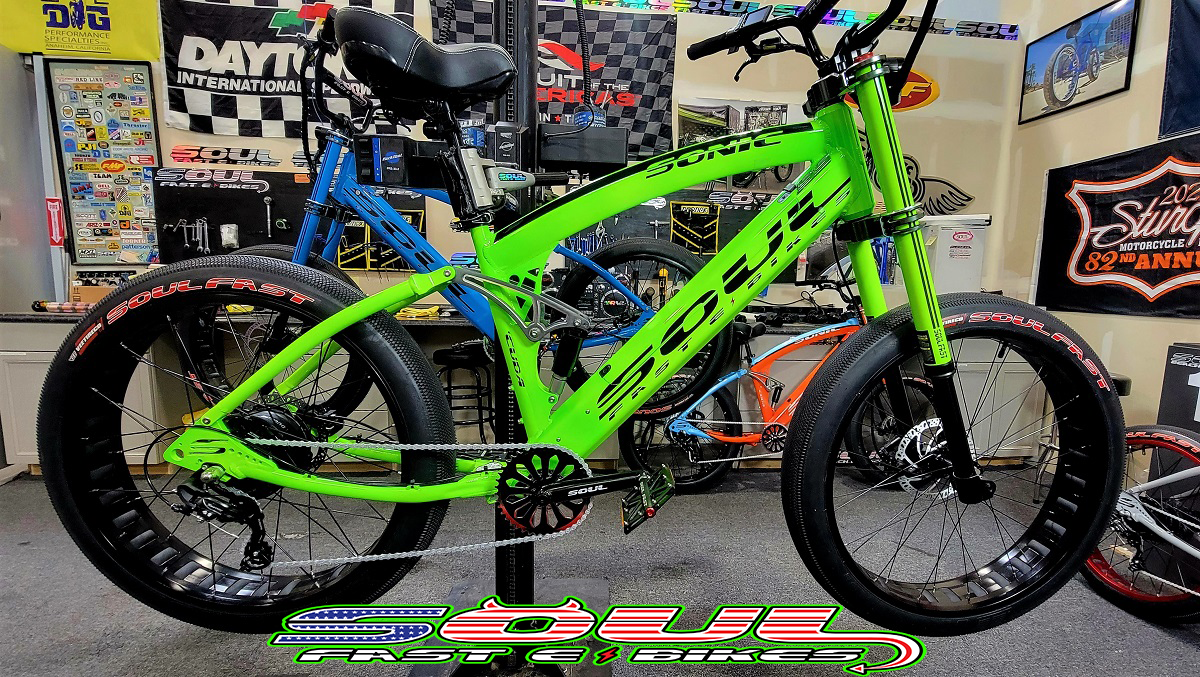 Soul Fast E-Bikes Cuda Pro Full Suspension 52V 1500 Electric Bike 2023