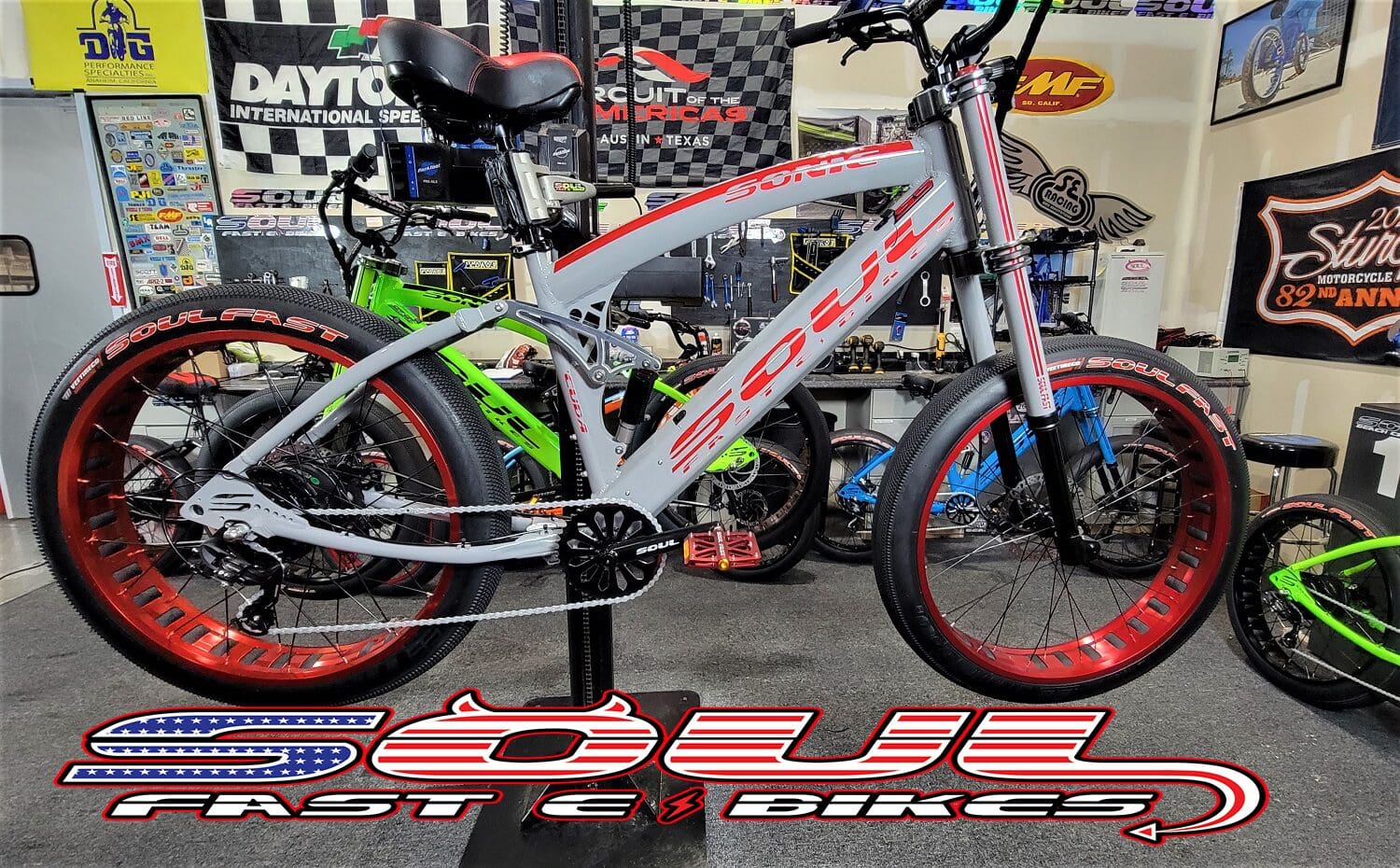 Soul Fast E-Bikes Cuda Pro Full Suspension 52V 1500 Electric Bike