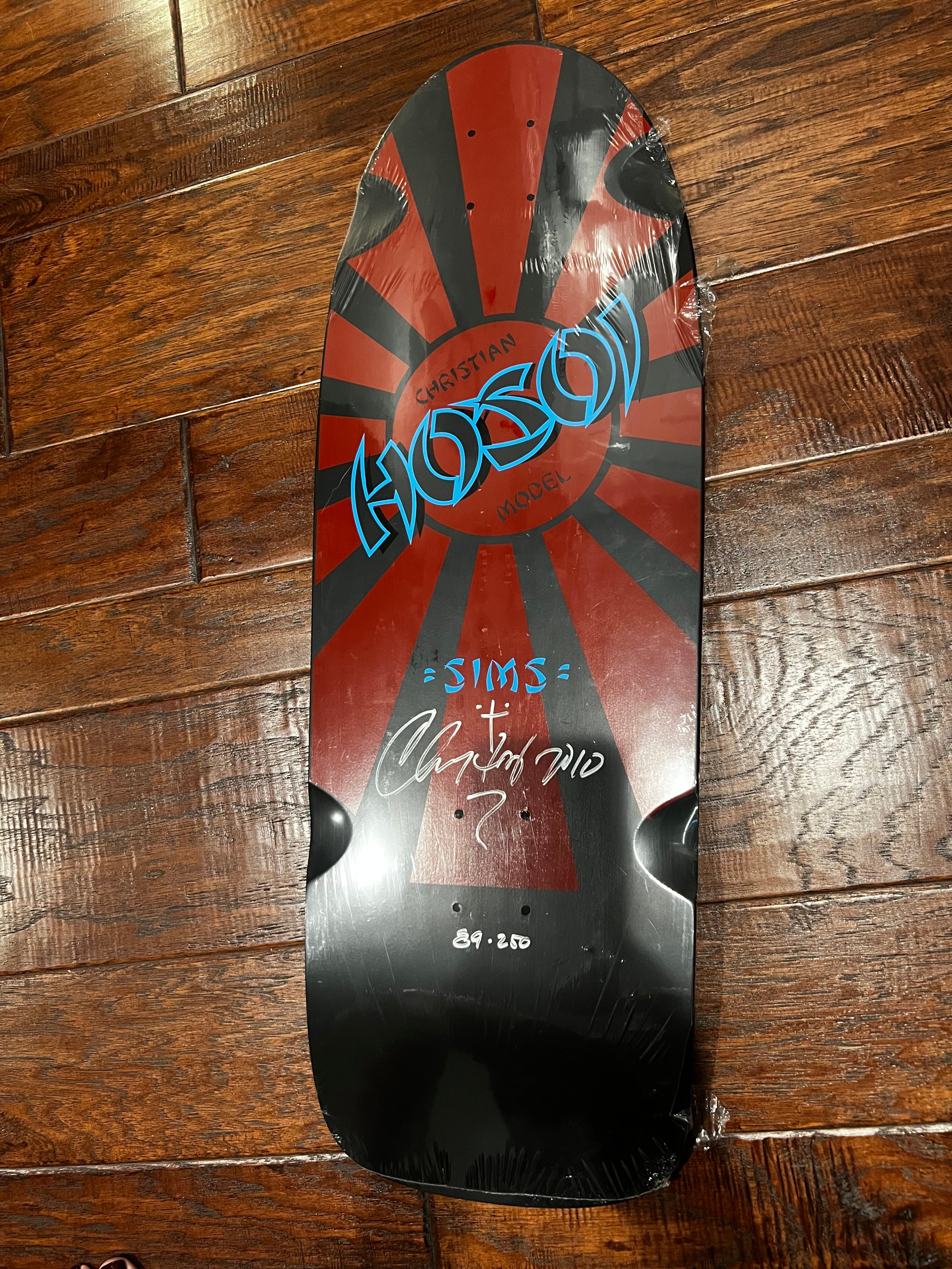 Sims Hosoi Rising Sun Signed Numbered Collector Skateboard Deck