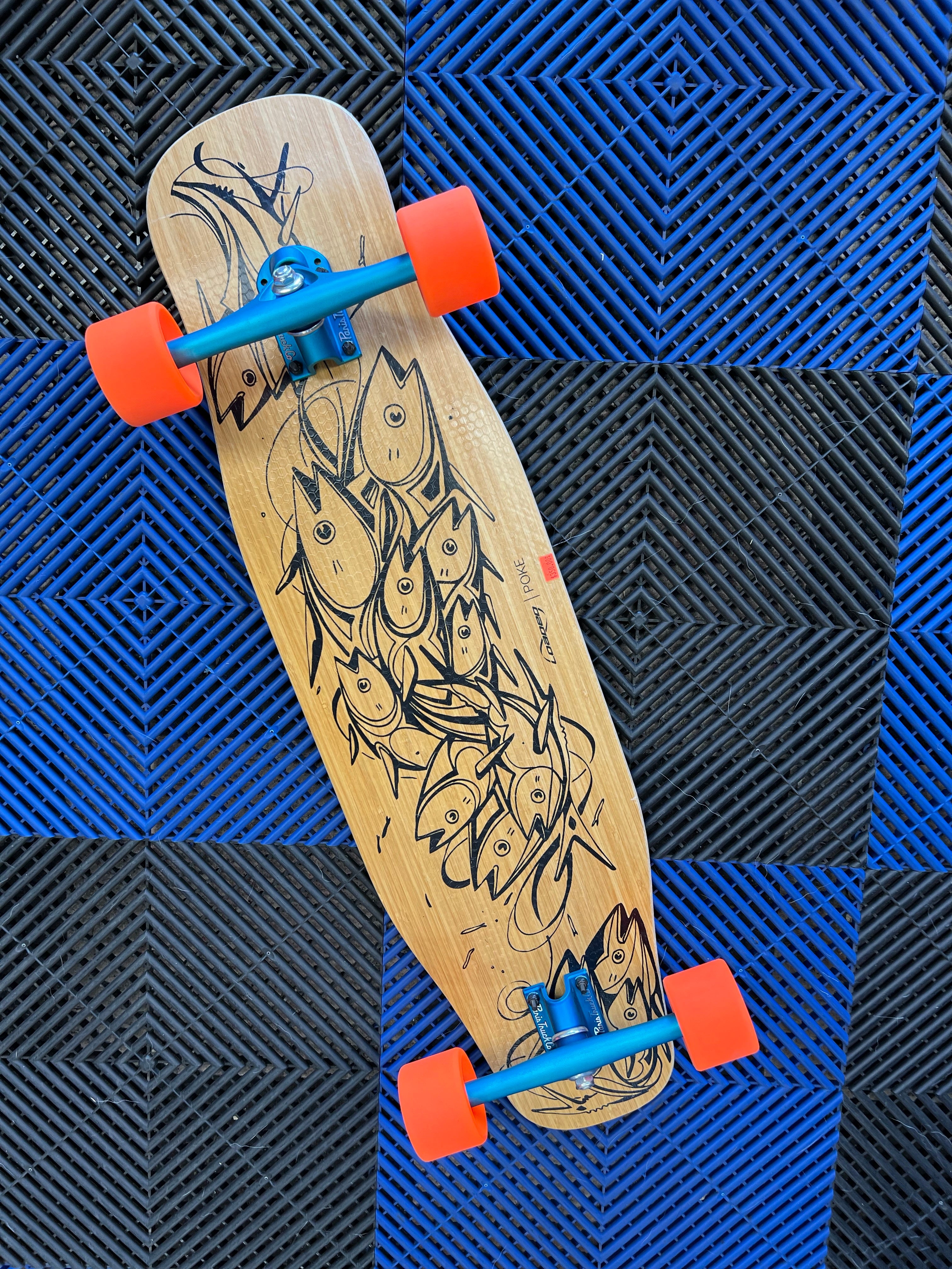 Loaded Poke Bamboo Skateboard Complete