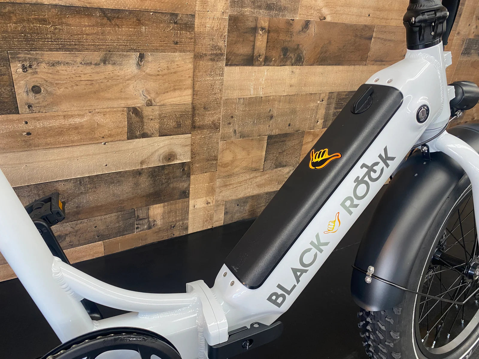 Black Aloha Step Thru Folding Fat Tire Electric Bike