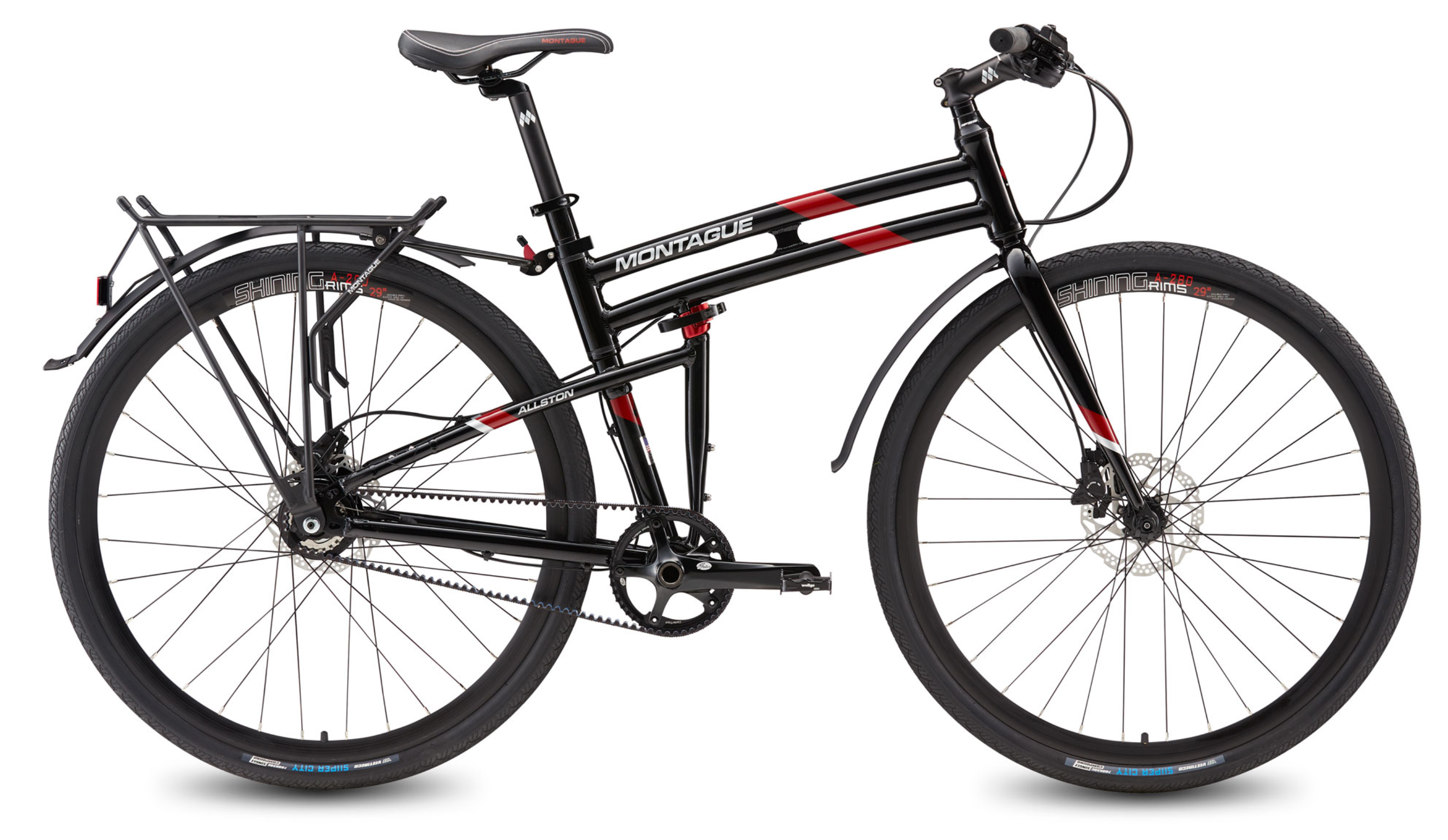 Montague Allston Belt Drive Hybrid Folding Bike BONUS