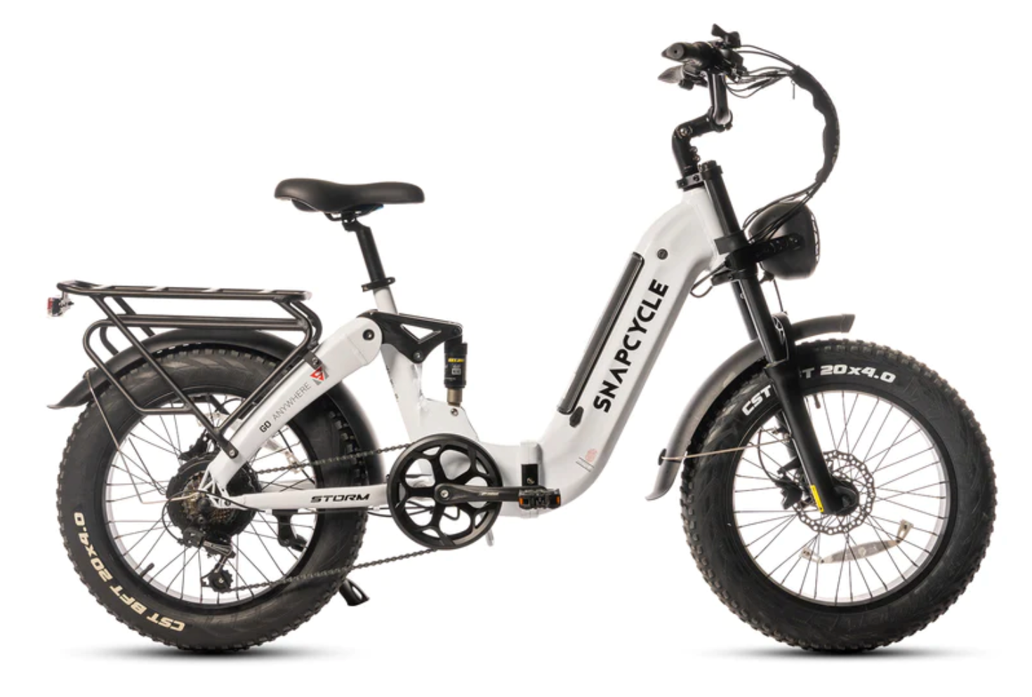 Snapcycle Storm Folding Dual Suspension Fat Tire Electric Bike