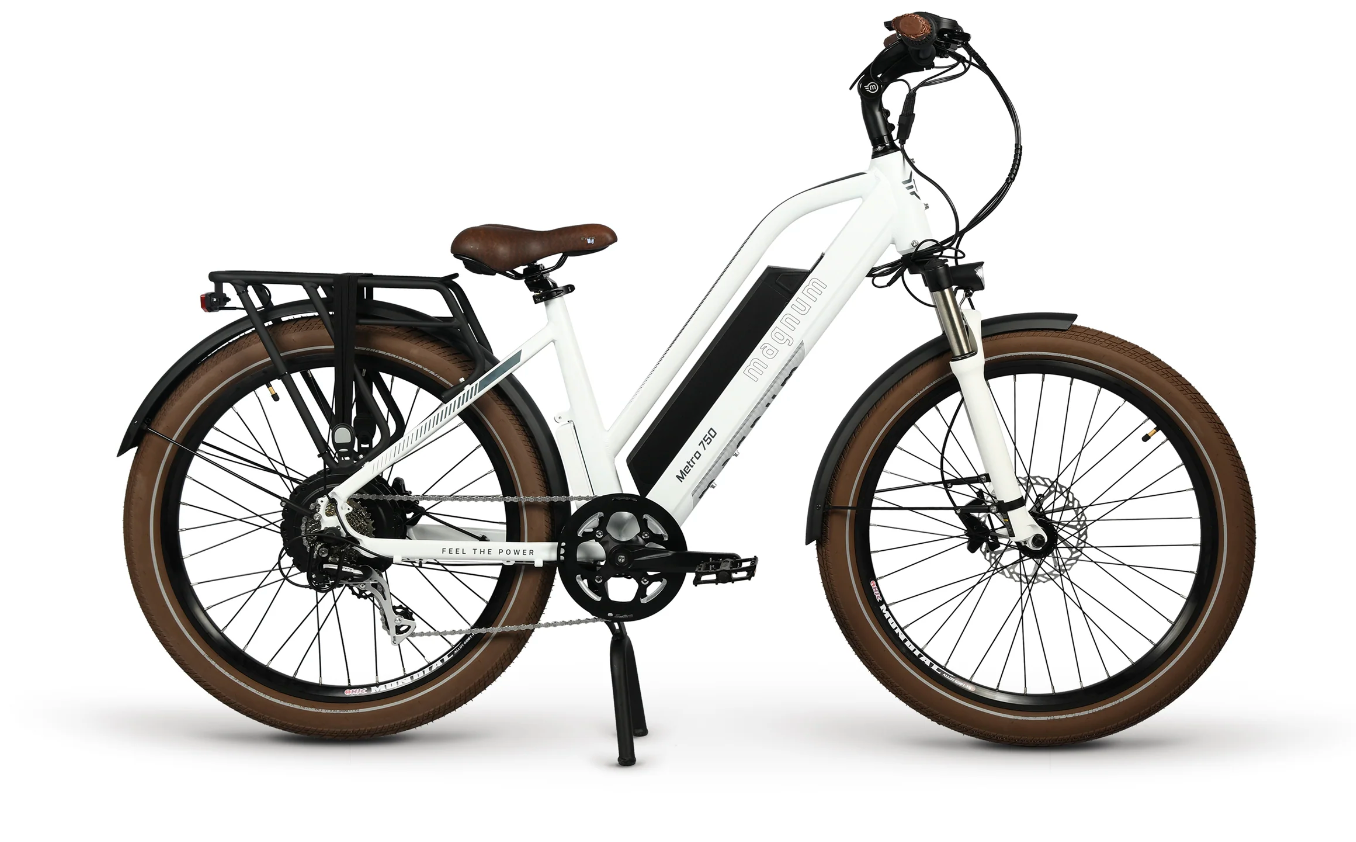 Magnum Electric Bikes Magnum Metro 750 Step Thru Electric Bike Bikecraze Bike Shop