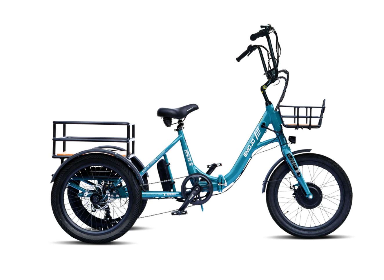 Emojo Bison S Folding Electric Trike Bike BONUS GIFT