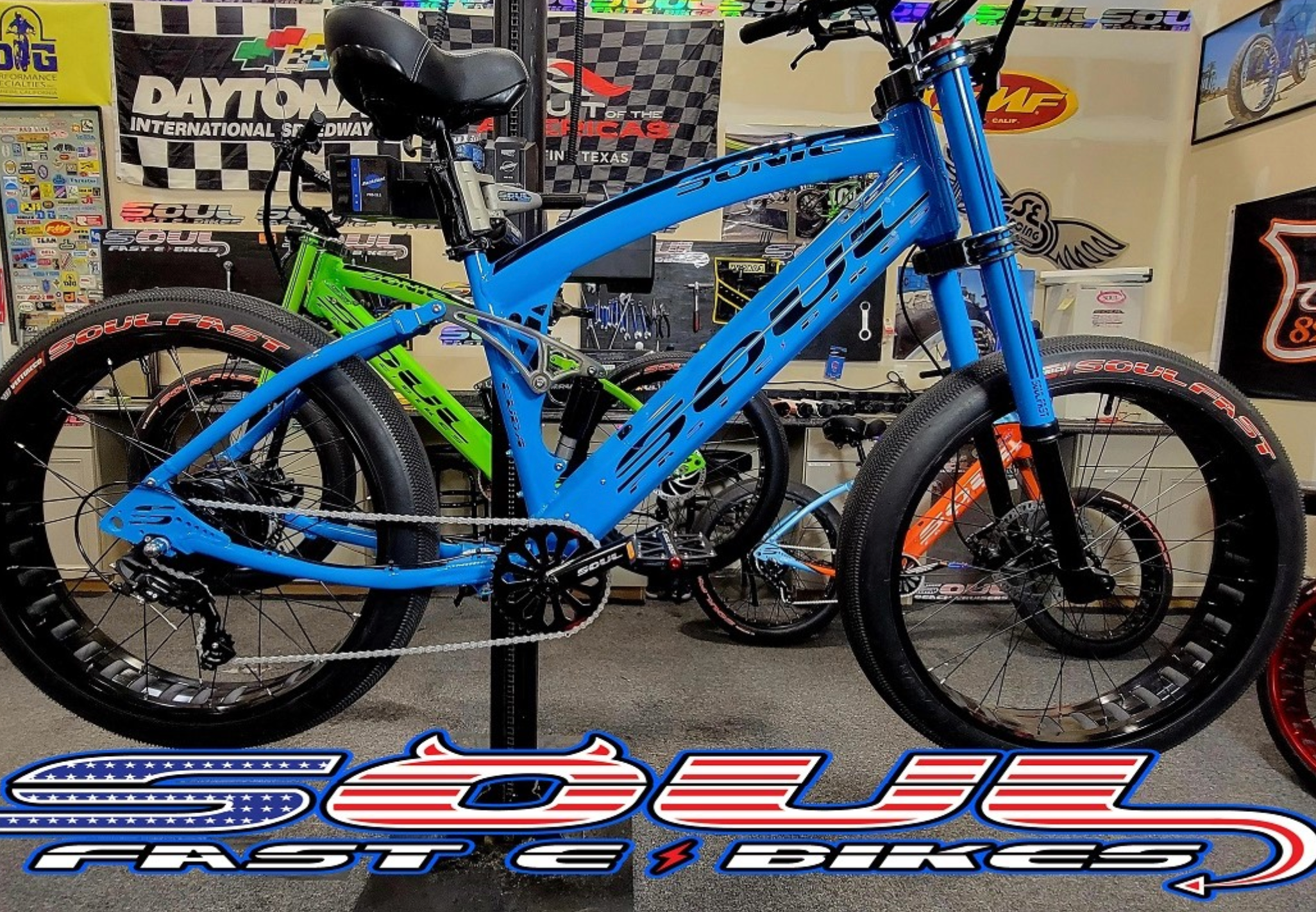 Soul Fast E-Bikes Cuda Pro Full Suspension 52V 1500 Electric Bike 2024