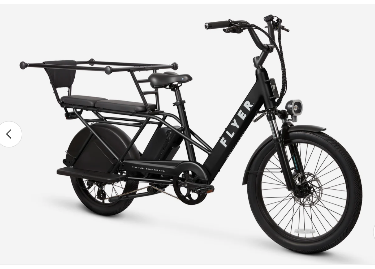Flyer Via Pro Ultimate Family Cargo Step Thru Electric Bike