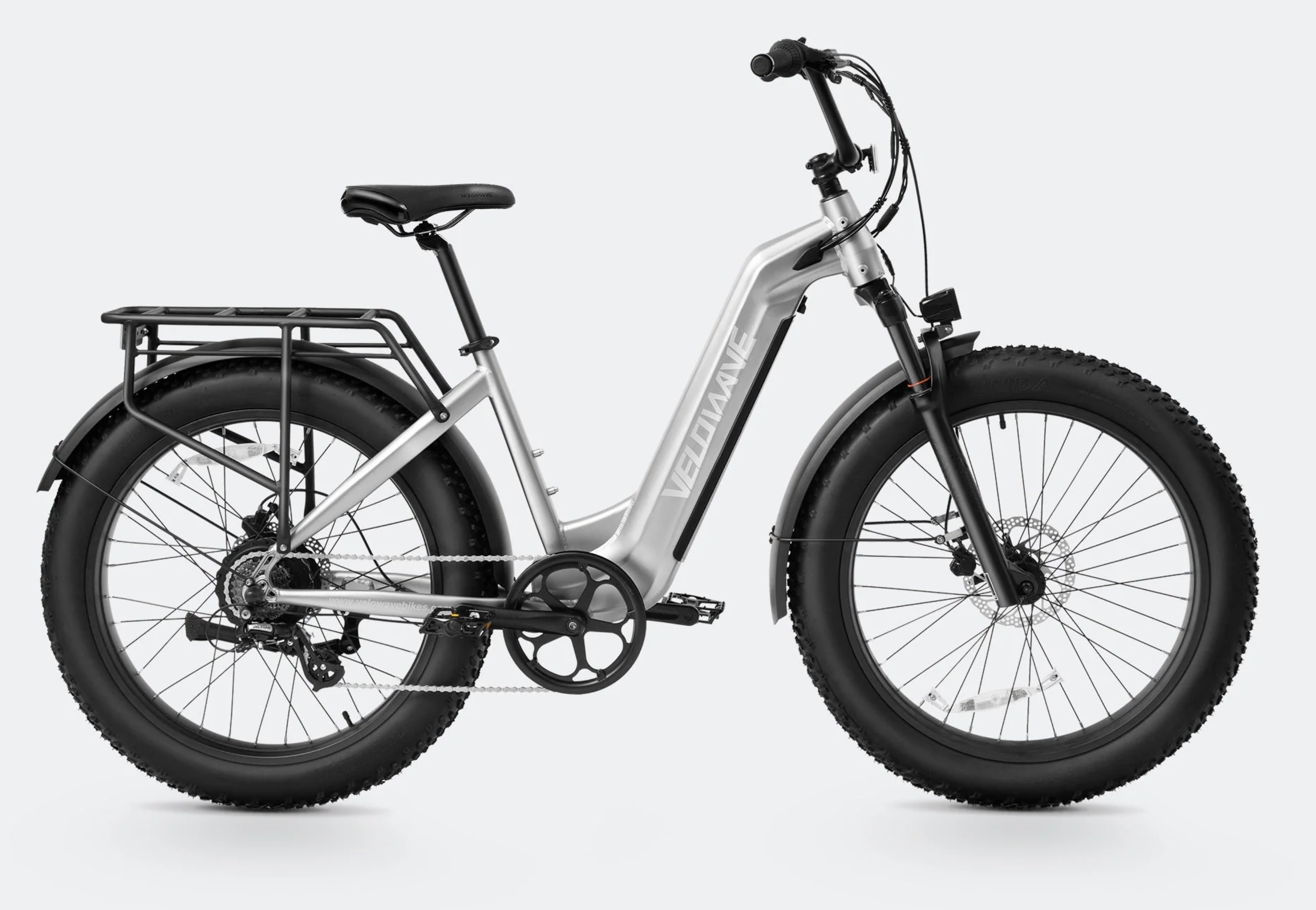 Velowave Ranger 2.0 Step Thru Electric Fat Tire Bike BONUS