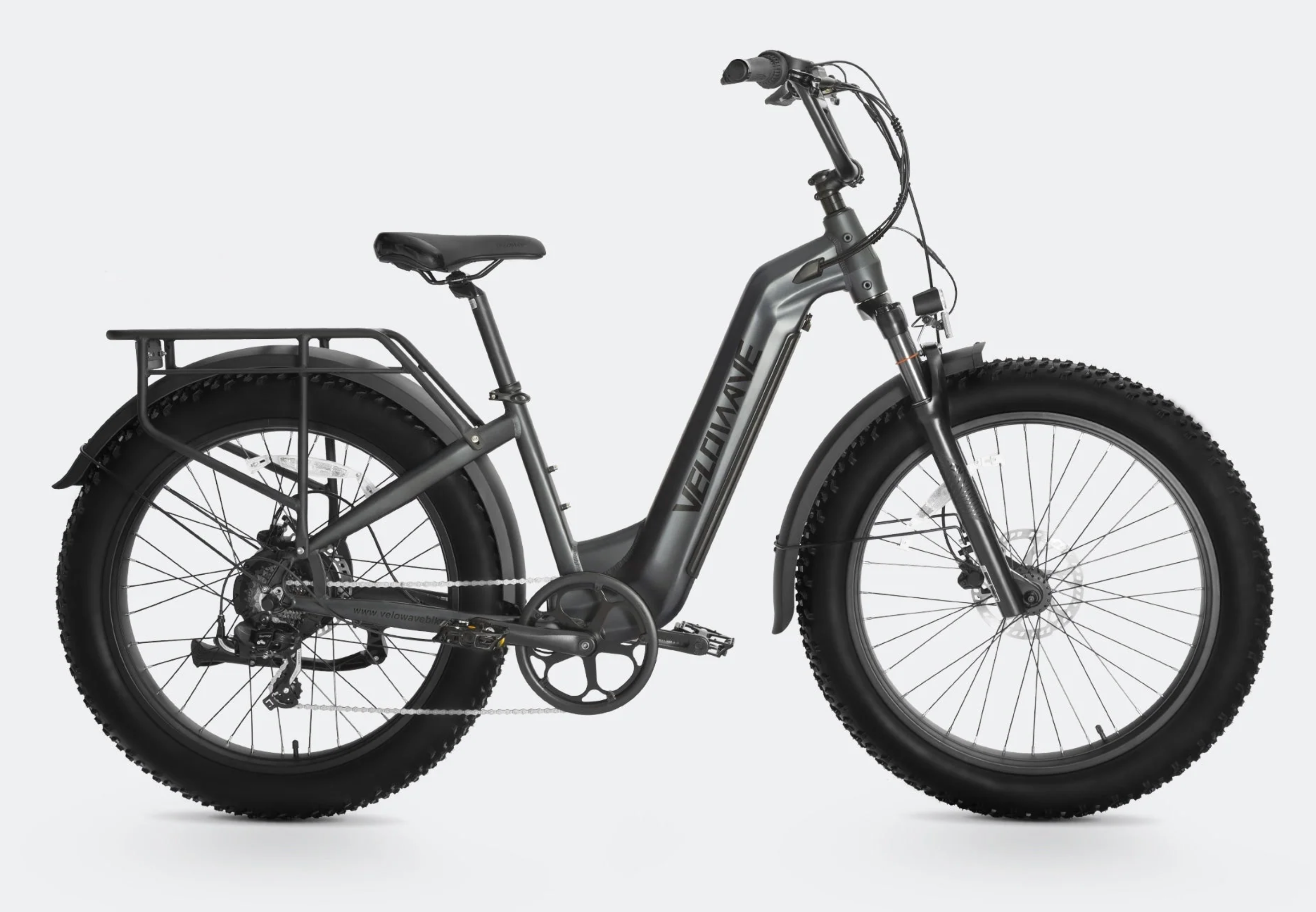 Velowave Ranger 2.0 Step Thru Electric Fat Tire Bike BONUS