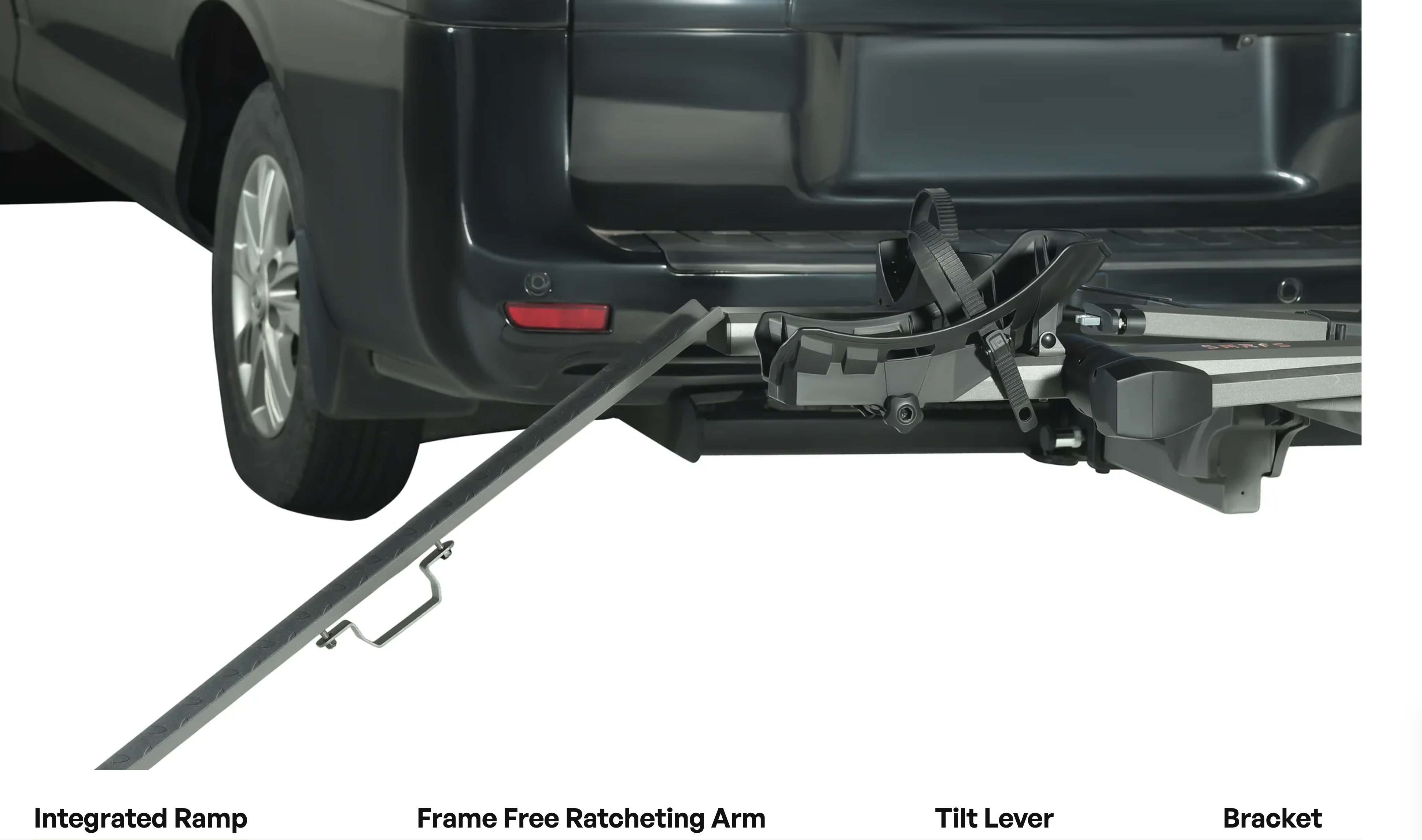 SMRFS Hitch Bike Rack With Ramp For RVer's