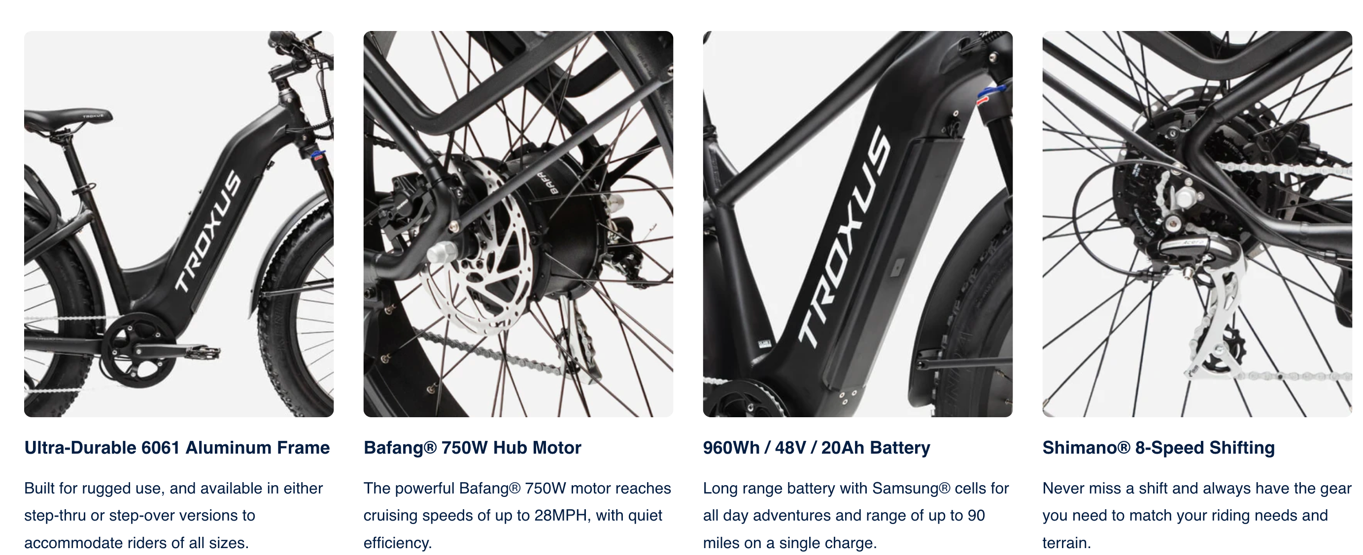 Troxus Explorer Plus Step Thru All Terrain Electric Bike