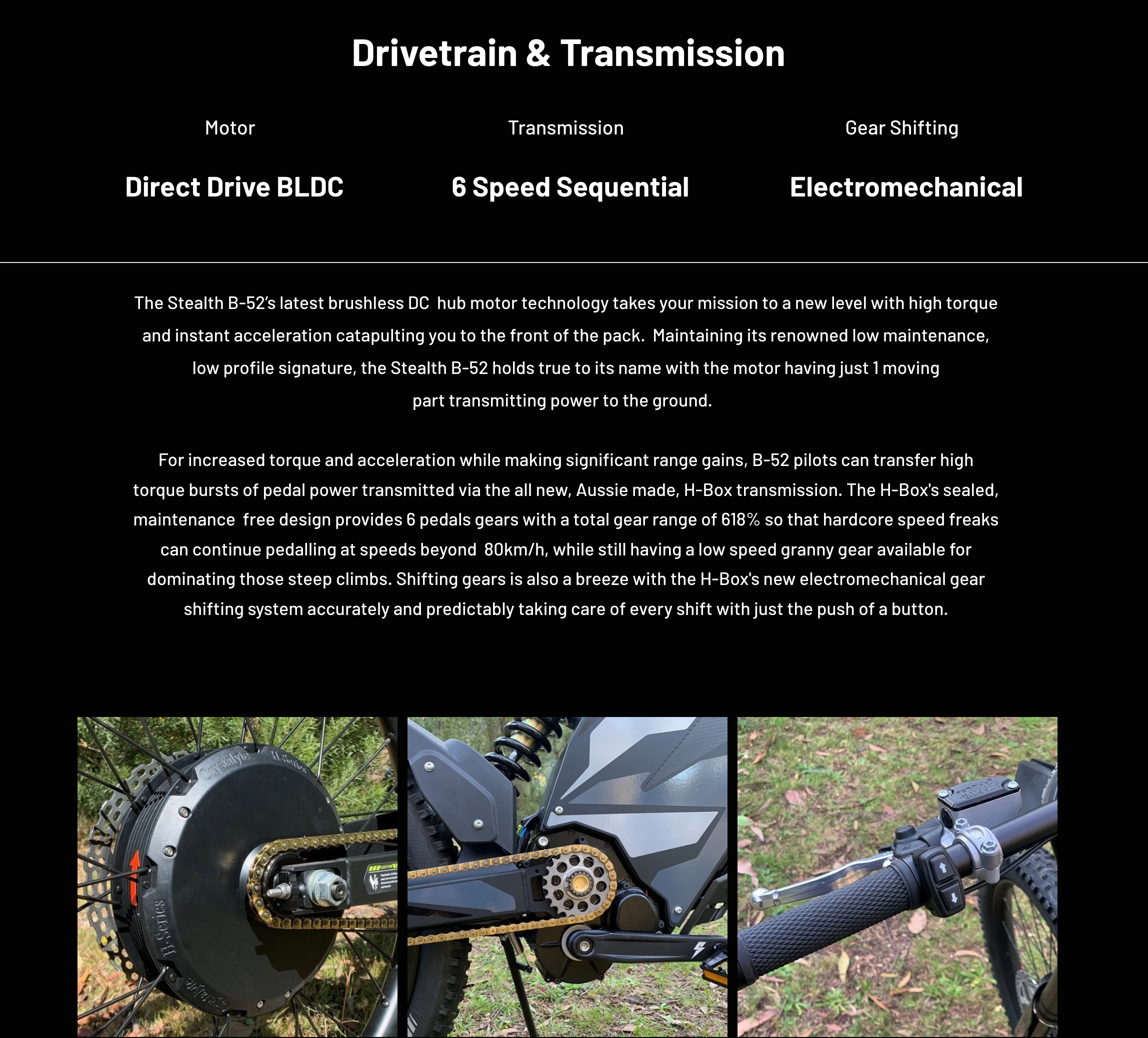 Stealth B52 Full Suspension Electric Bike