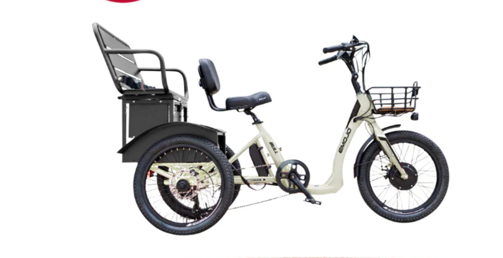 Emojo Bull Urban Electric Trike Bike BONUS Gifts