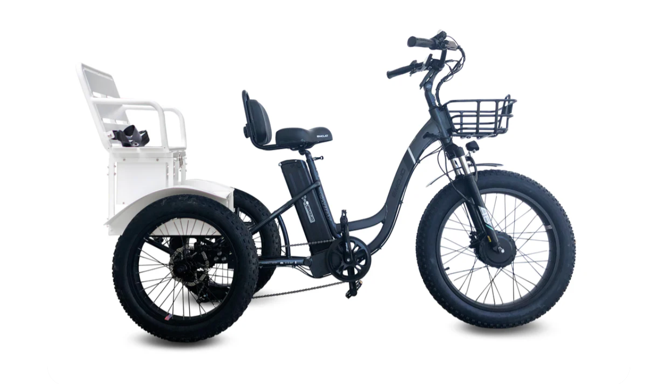 Emojo Caddy Pro Urban Fat Tire Electric Trike Bike