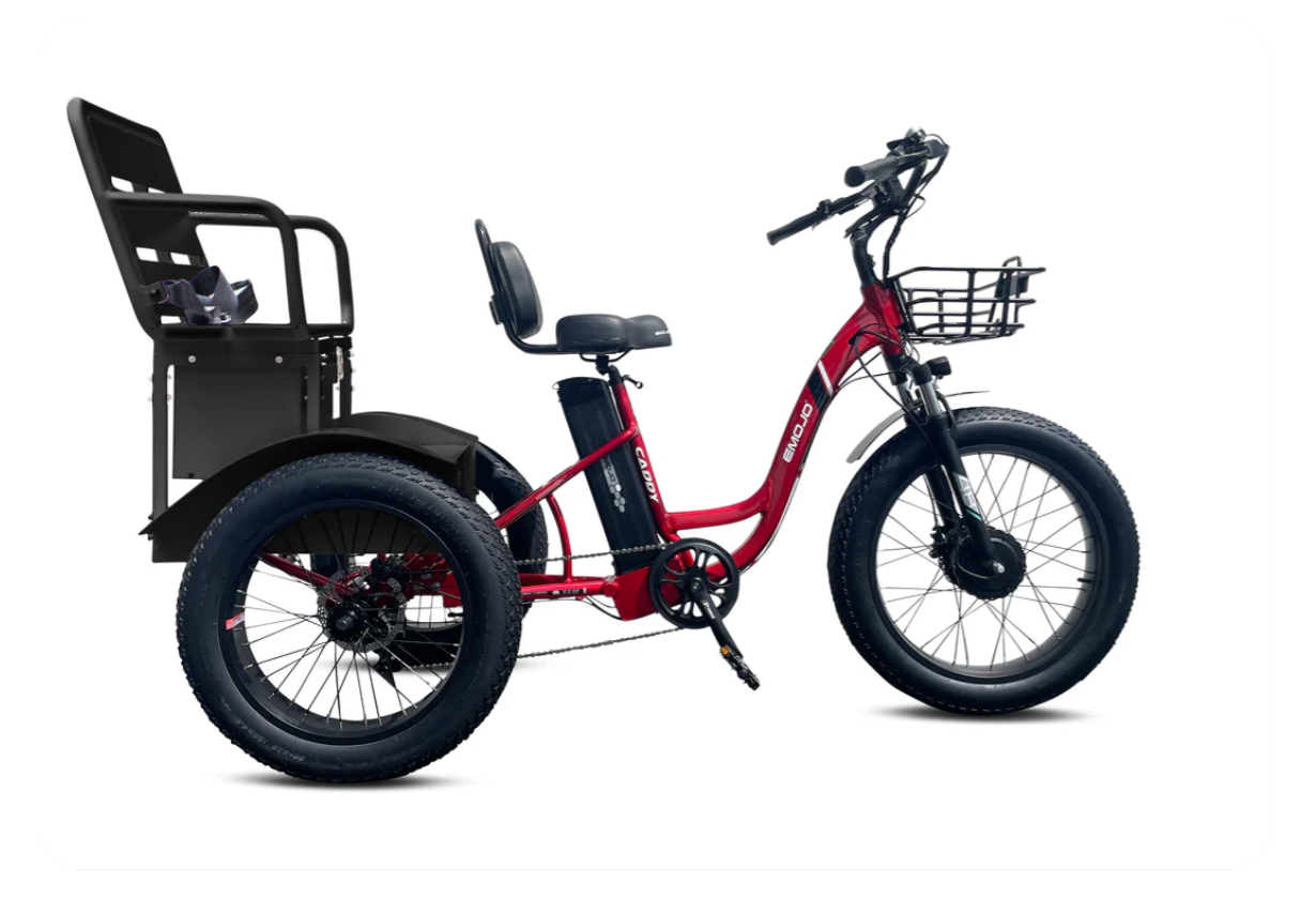 Emojo Caddy Pro Urban Fat Tire Electric Trike Bike BONUS GIFT