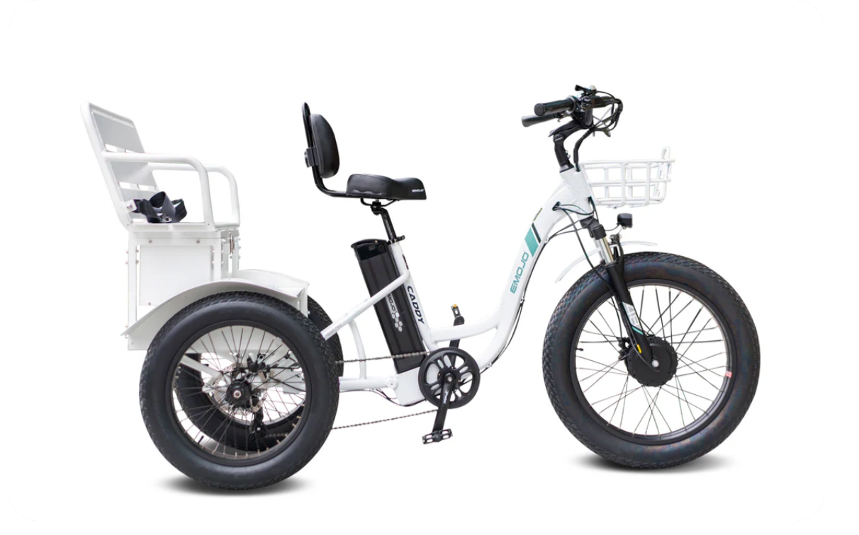 Emojo Caddy Pro Urban Fat Tire Electric Trike Bike