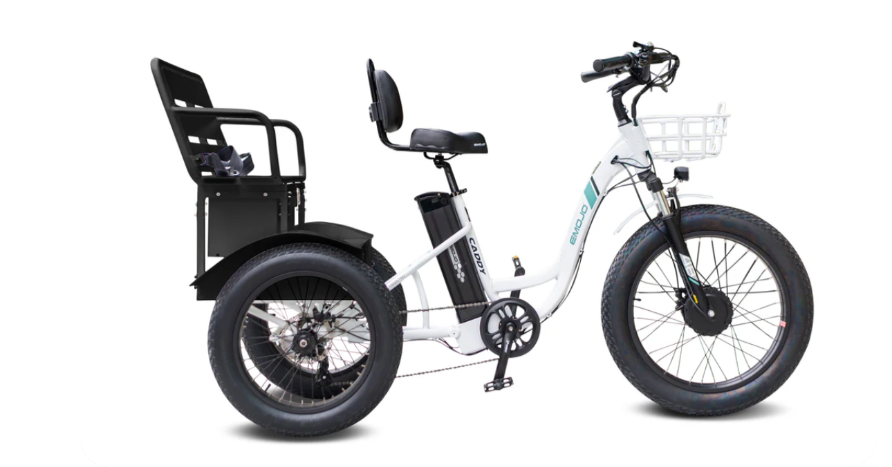 Emojo Caddy Pro Urban Fat Tire Electric Trike Bike BONUS GIFT