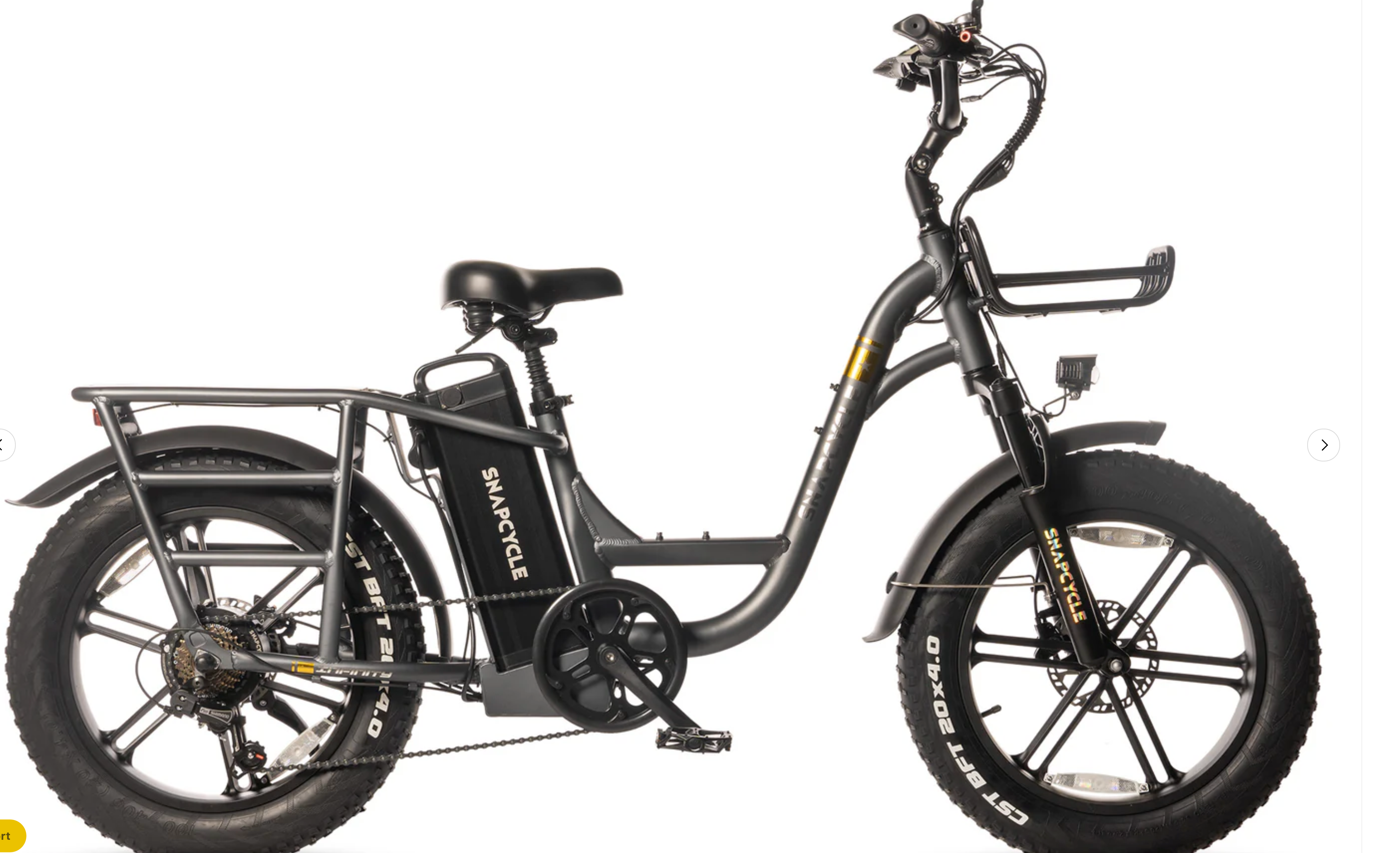 SnapCycle Infinity Cargo Electric Bike  W/Extra Battery